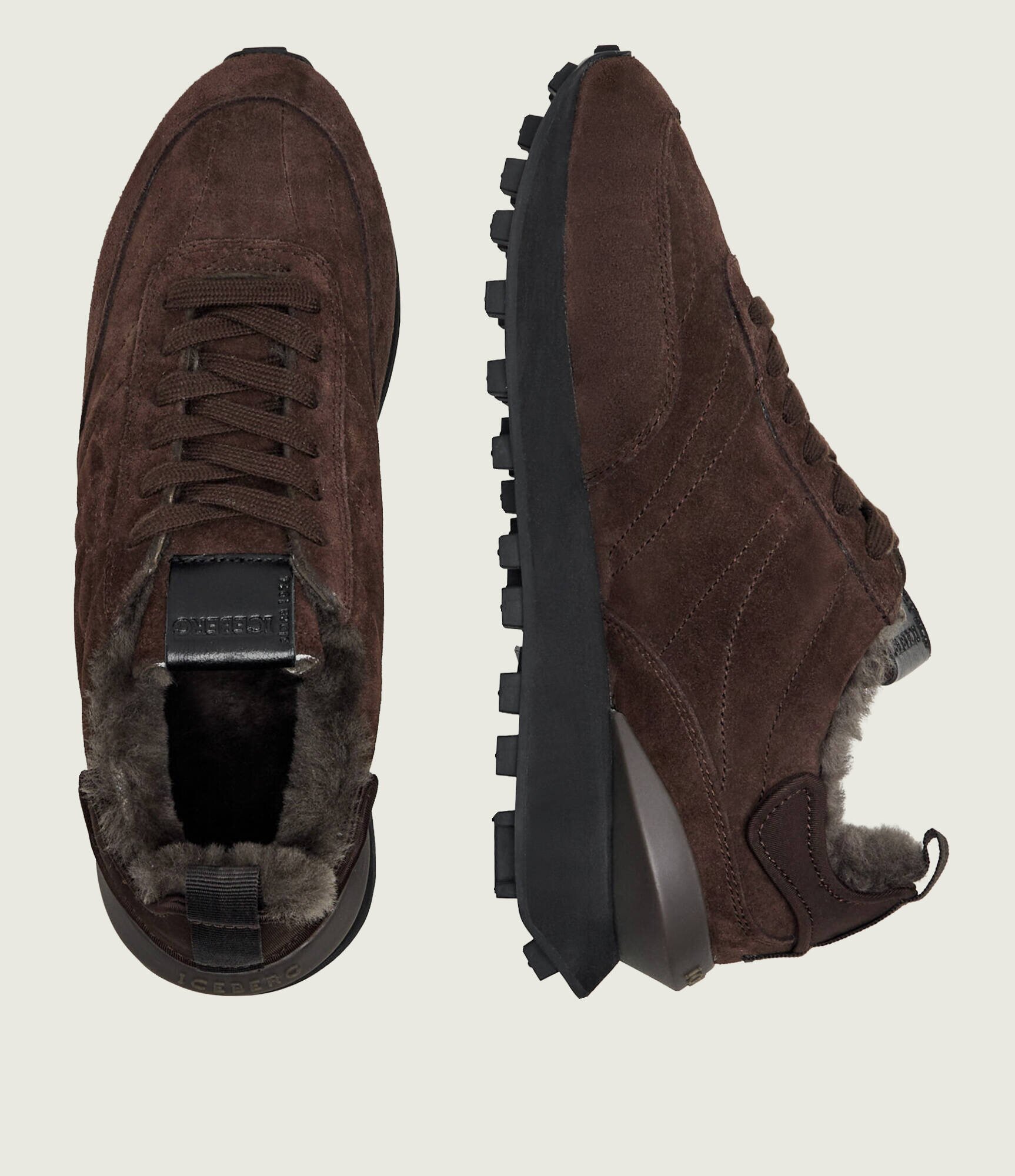 Iceberg Căptușite sneakers | piele întoarsă | shearling cu adaos de lână