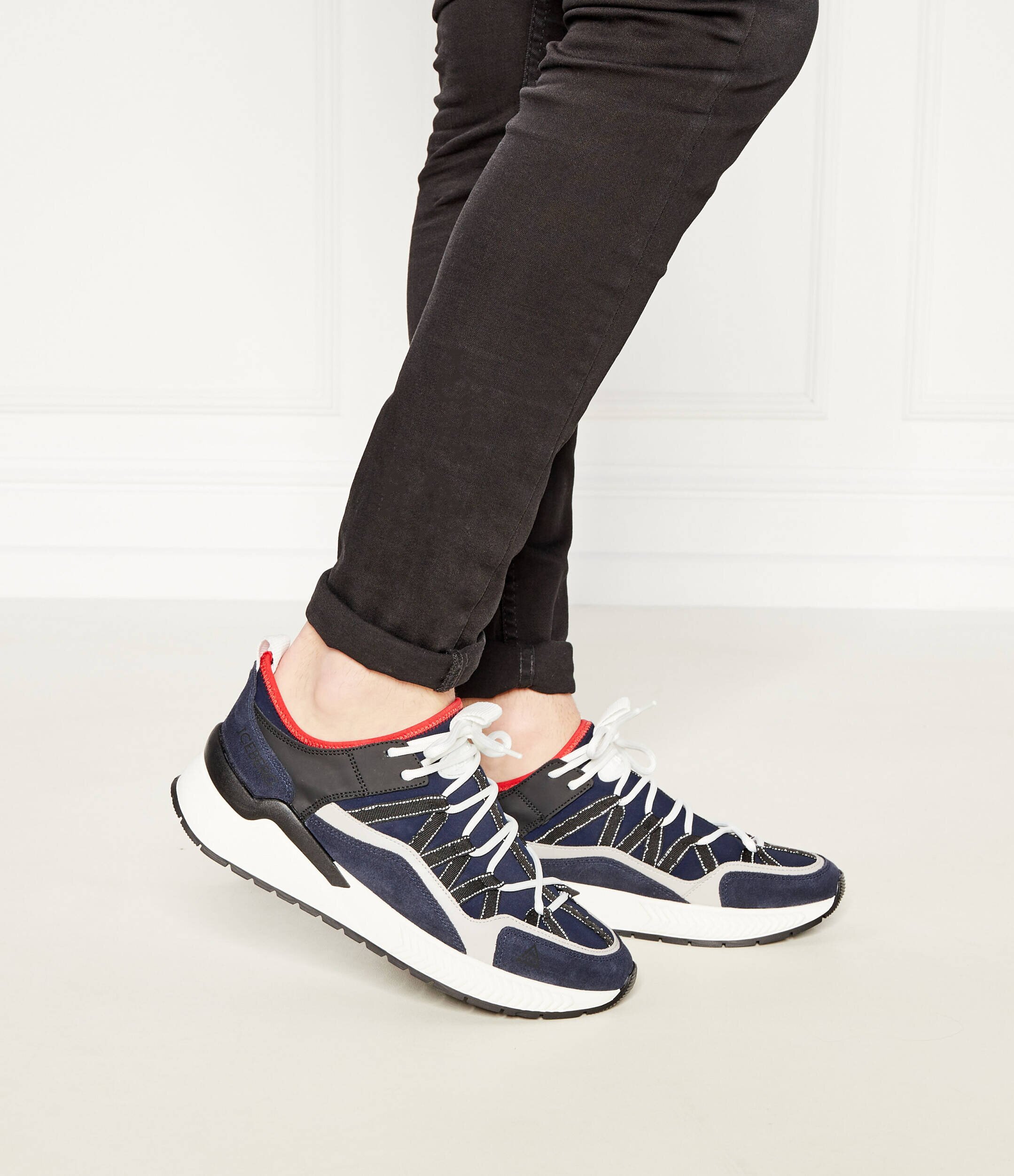 Iceberg De piele sneakers COMB.DEEP BLU