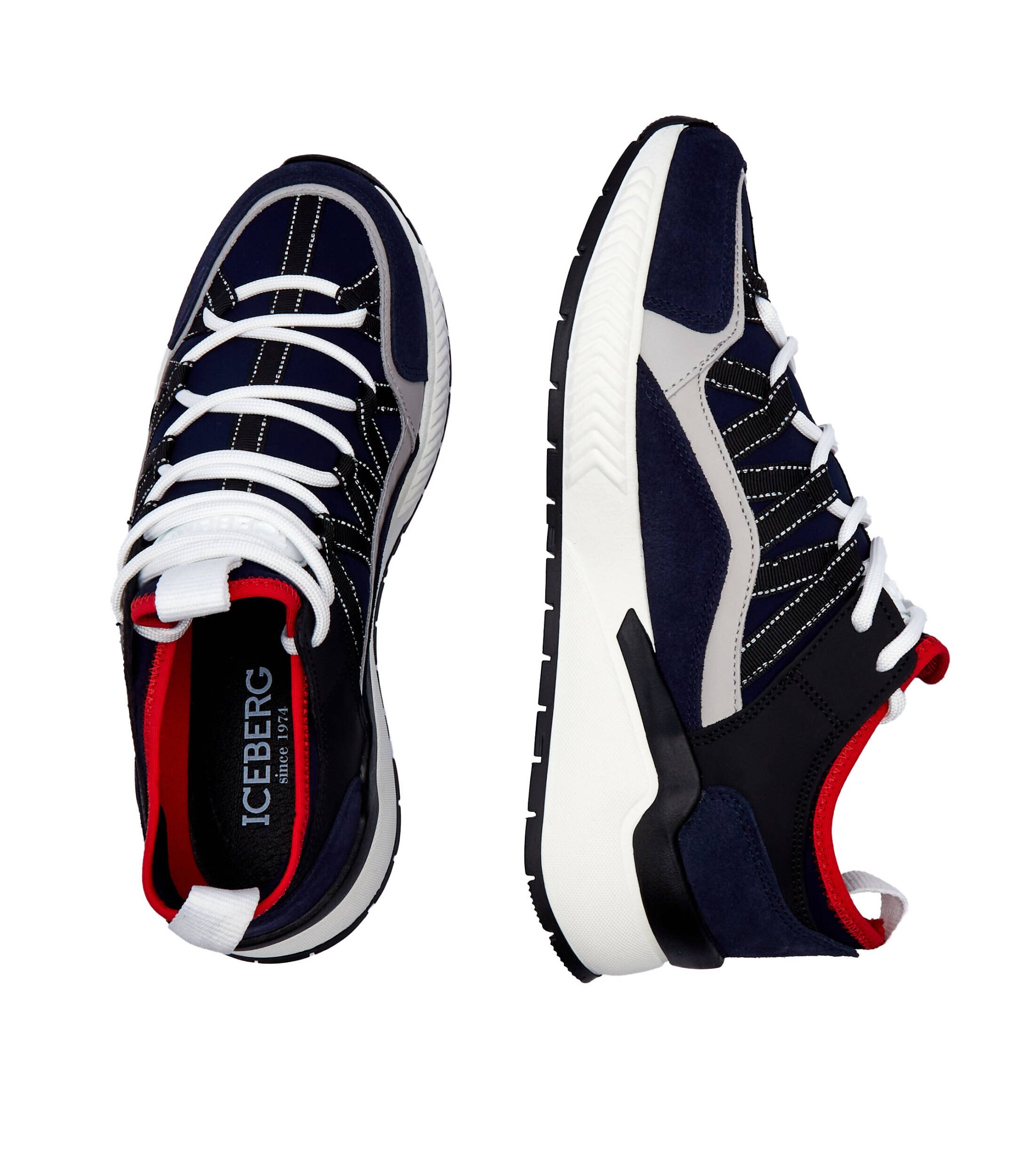 Iceberg De piele sneakers COMB.DEEP BLU