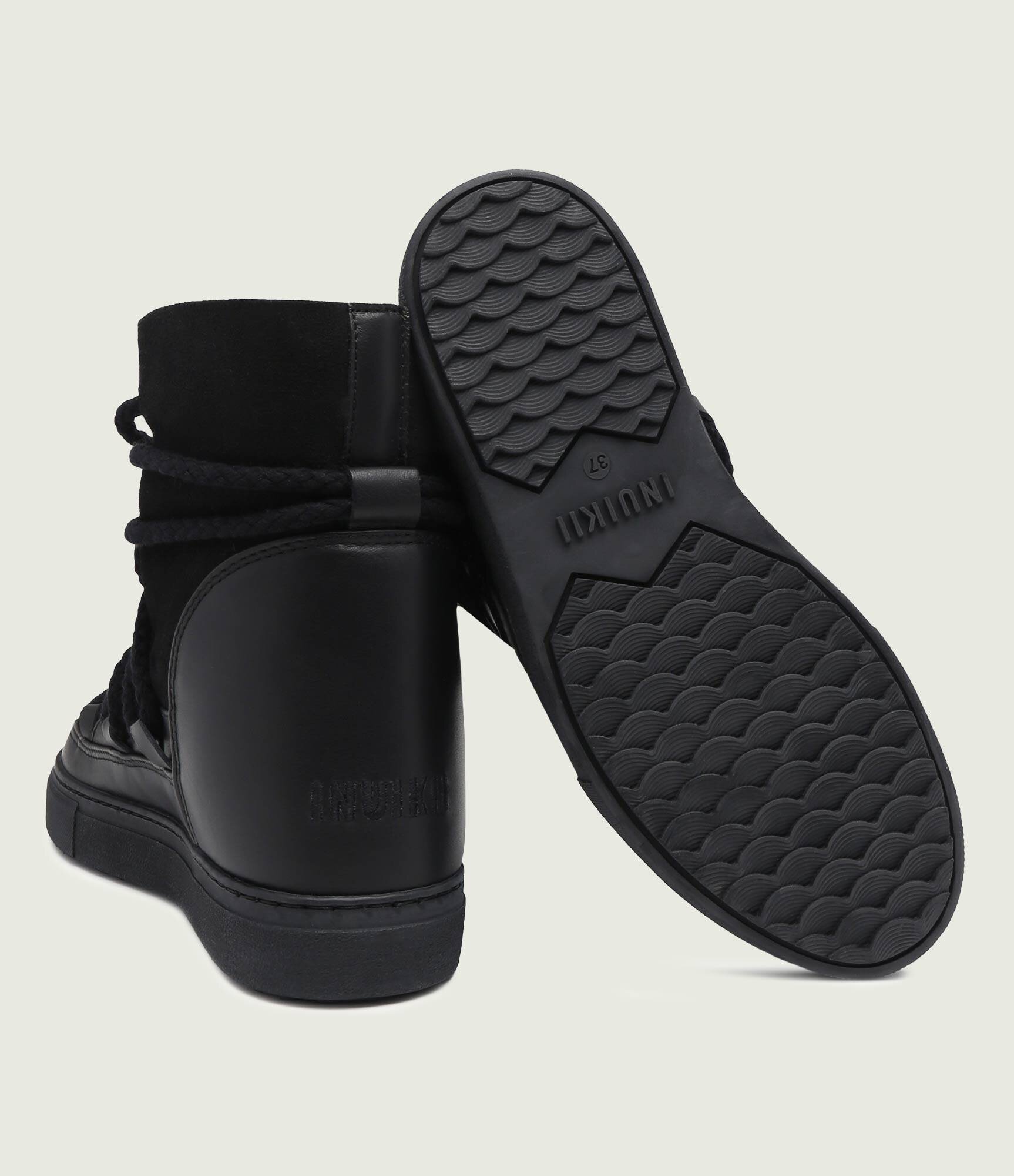 Inuikii Bocanci Classic Wedge | piele întoarsă | lână