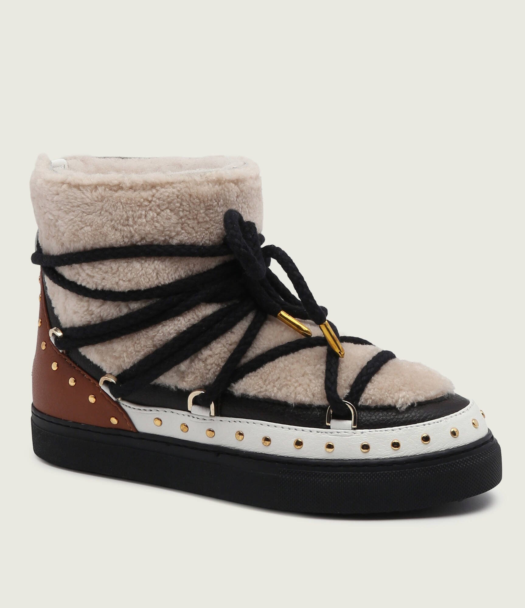 Inuikii Bocanci Curly Rock | piele | shearling