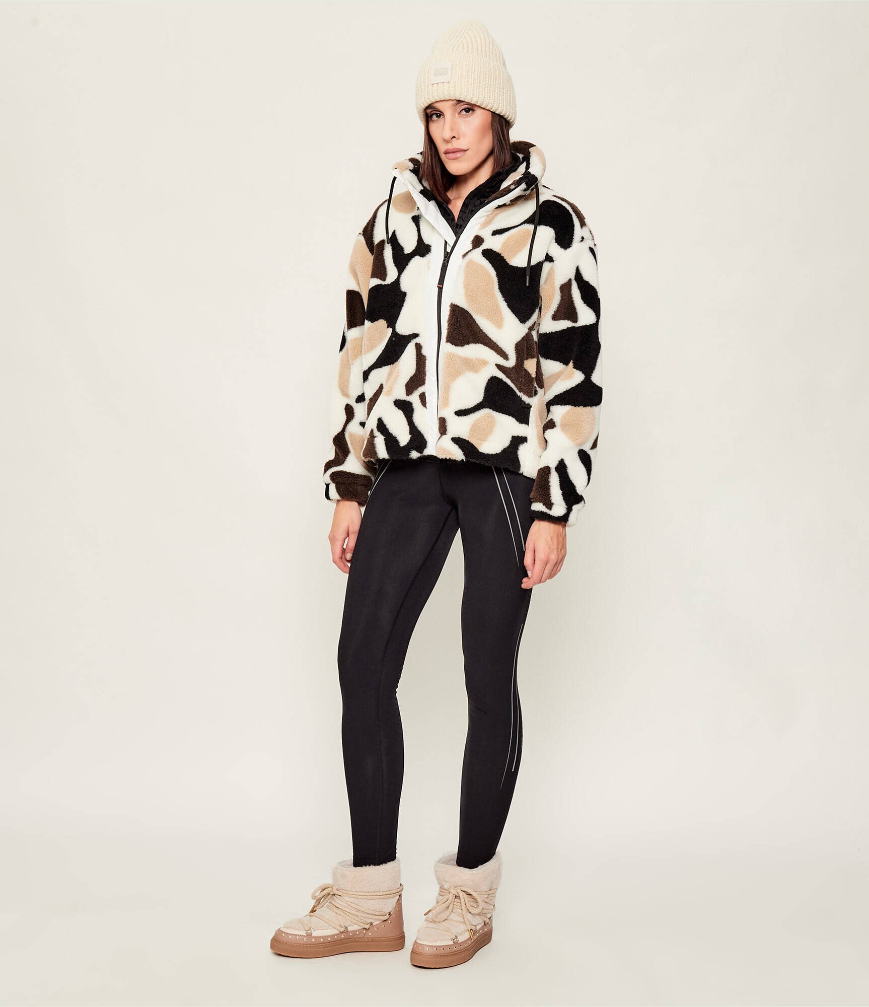 Inuikii Bocanci Curly Rock | shearling | skóra | lână