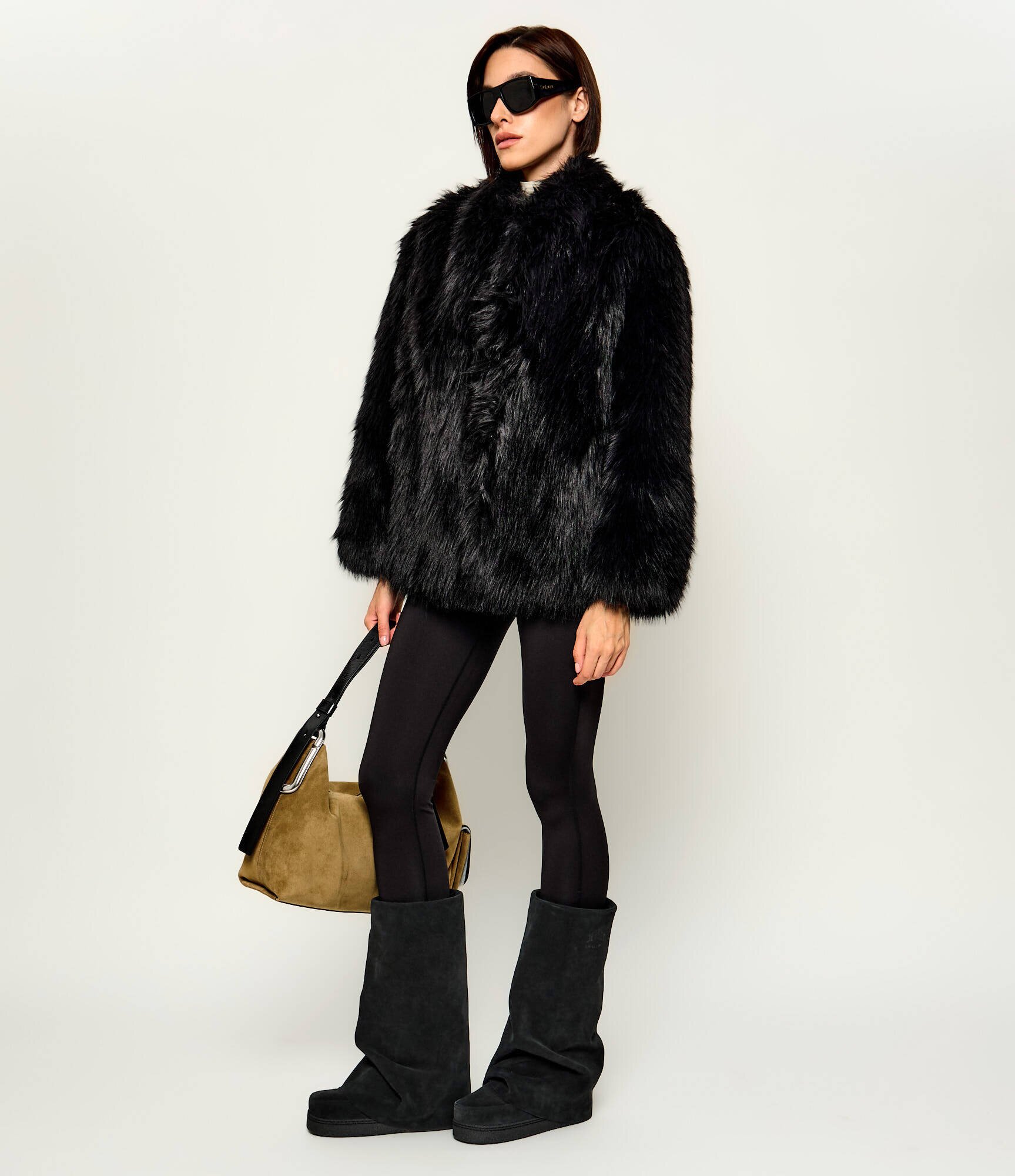 Inuikii Bocanci Drape High | x JetSet | piele întoarsă