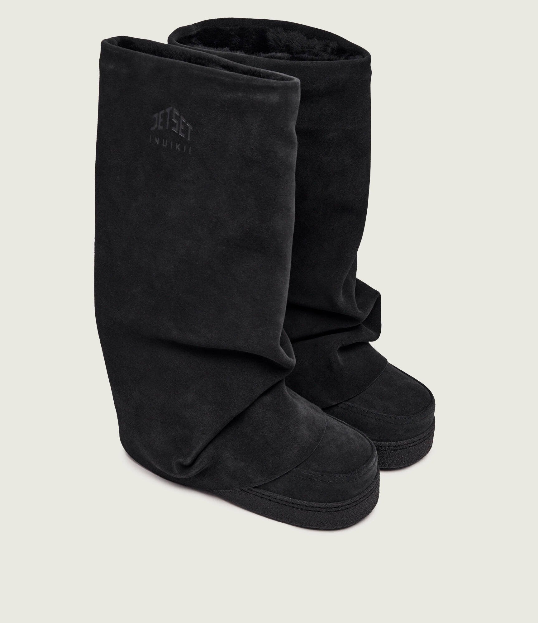 Inuikii Bocanci Drape High | x JetSet | piele întoarsă