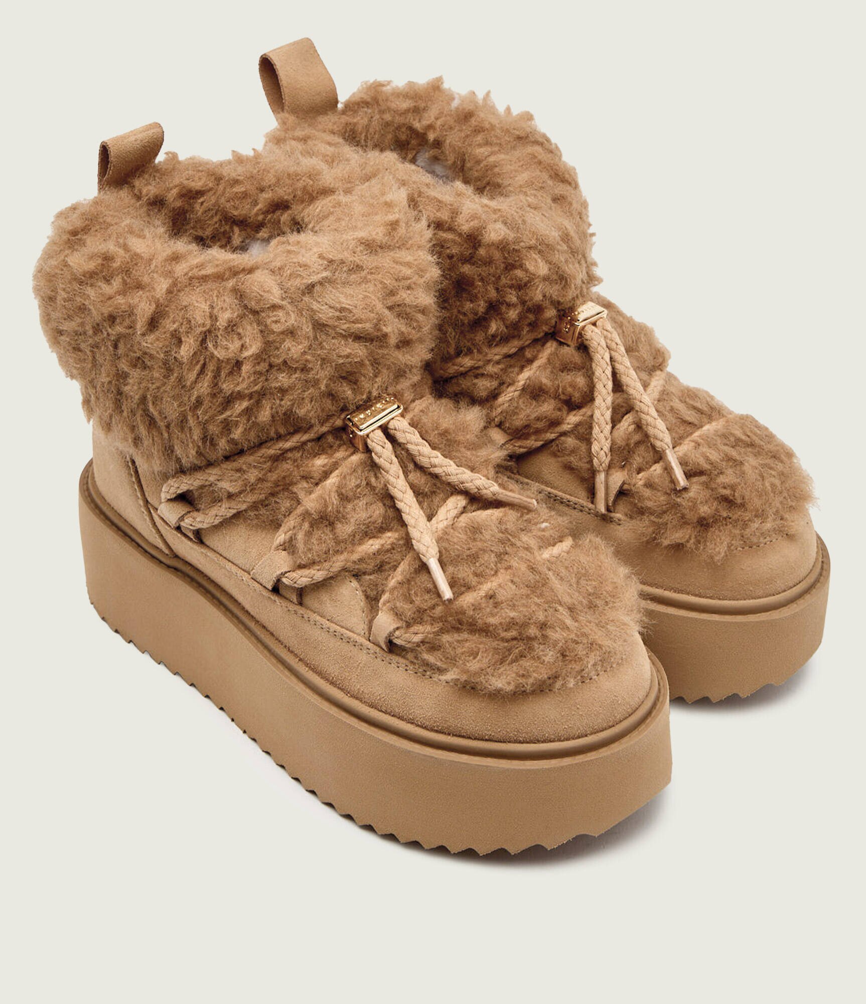 Inuikii Bocanci Teddy Platform | shearling | zamsz