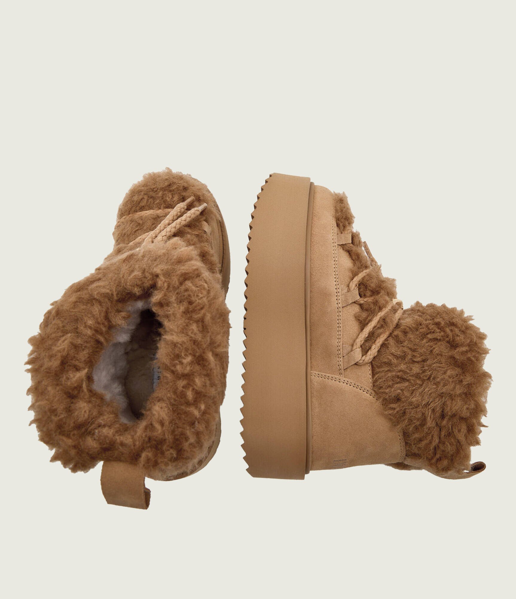 Inuikii Bocanci Teddy Platform | shearling | zamsz