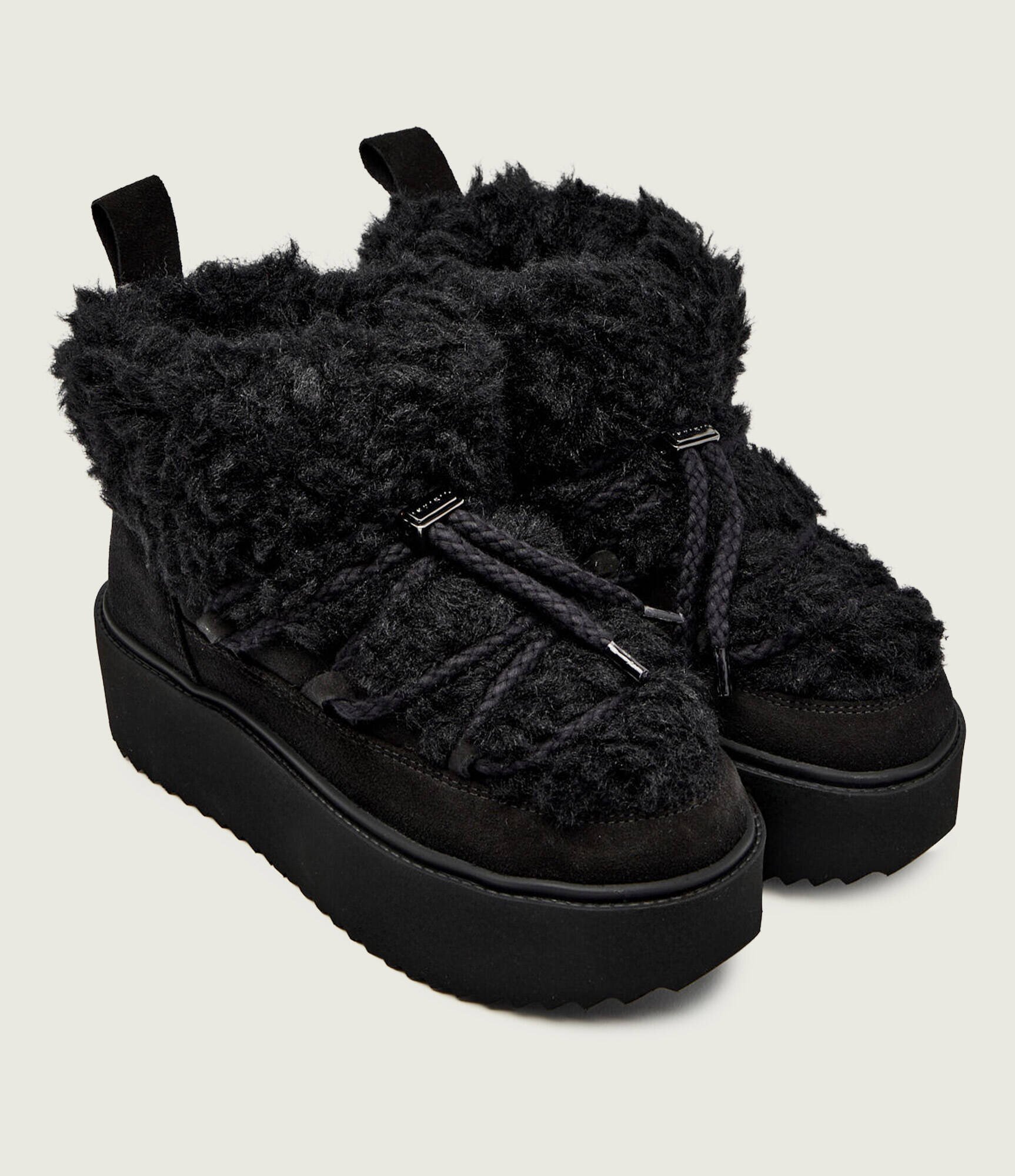 Inuikii Bocanci Teddy Platform | shearling | zamsz