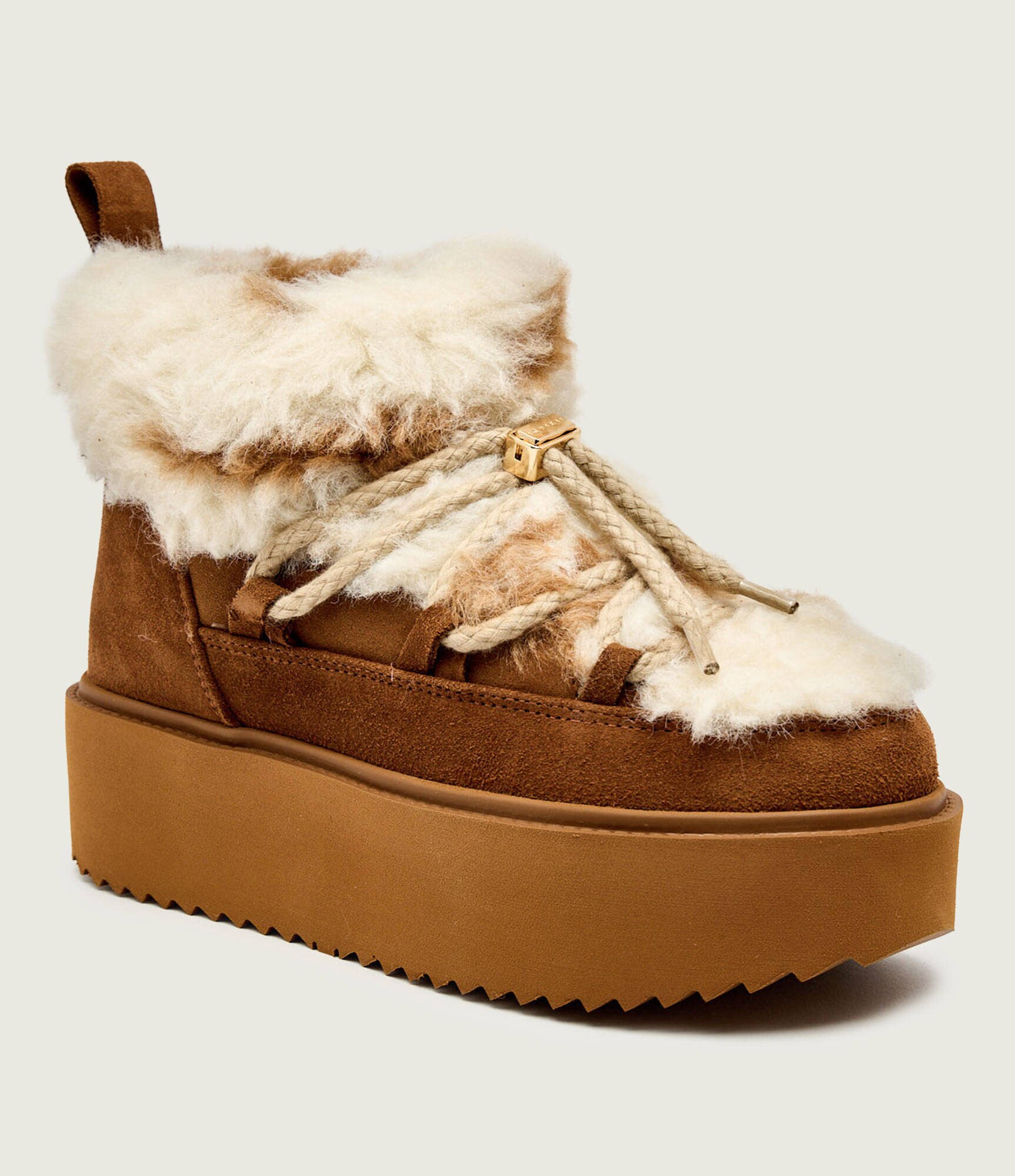 Inuikii Bocanci Teddy Platform | shearling | zamsz