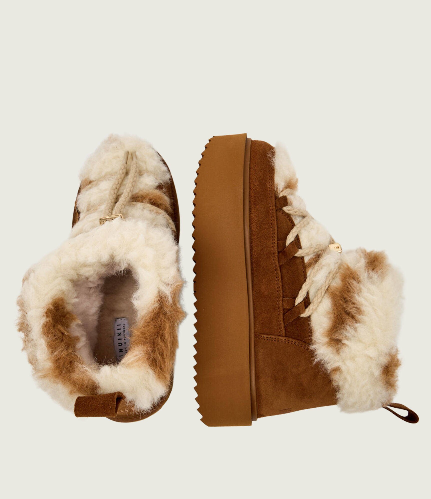 Inuikii Bocanci Teddy Platform | shearling | zamsz