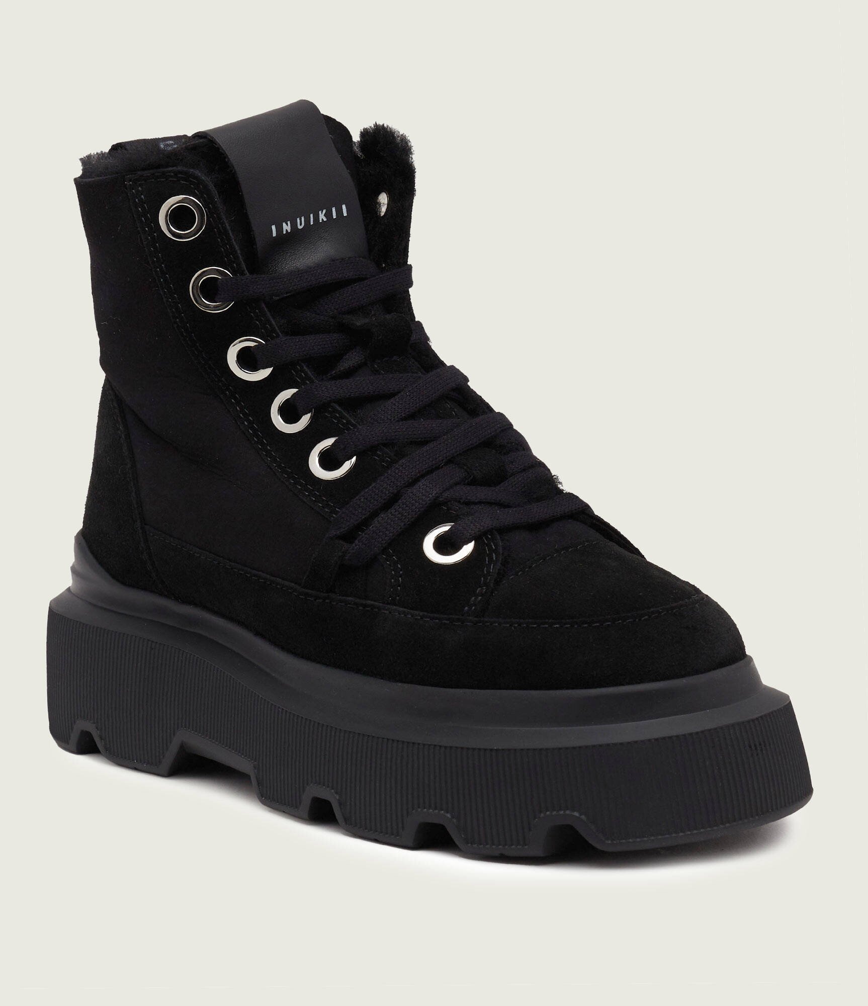 Inuikii Botine cu platformă Matilda | shearling | piele întoarsă