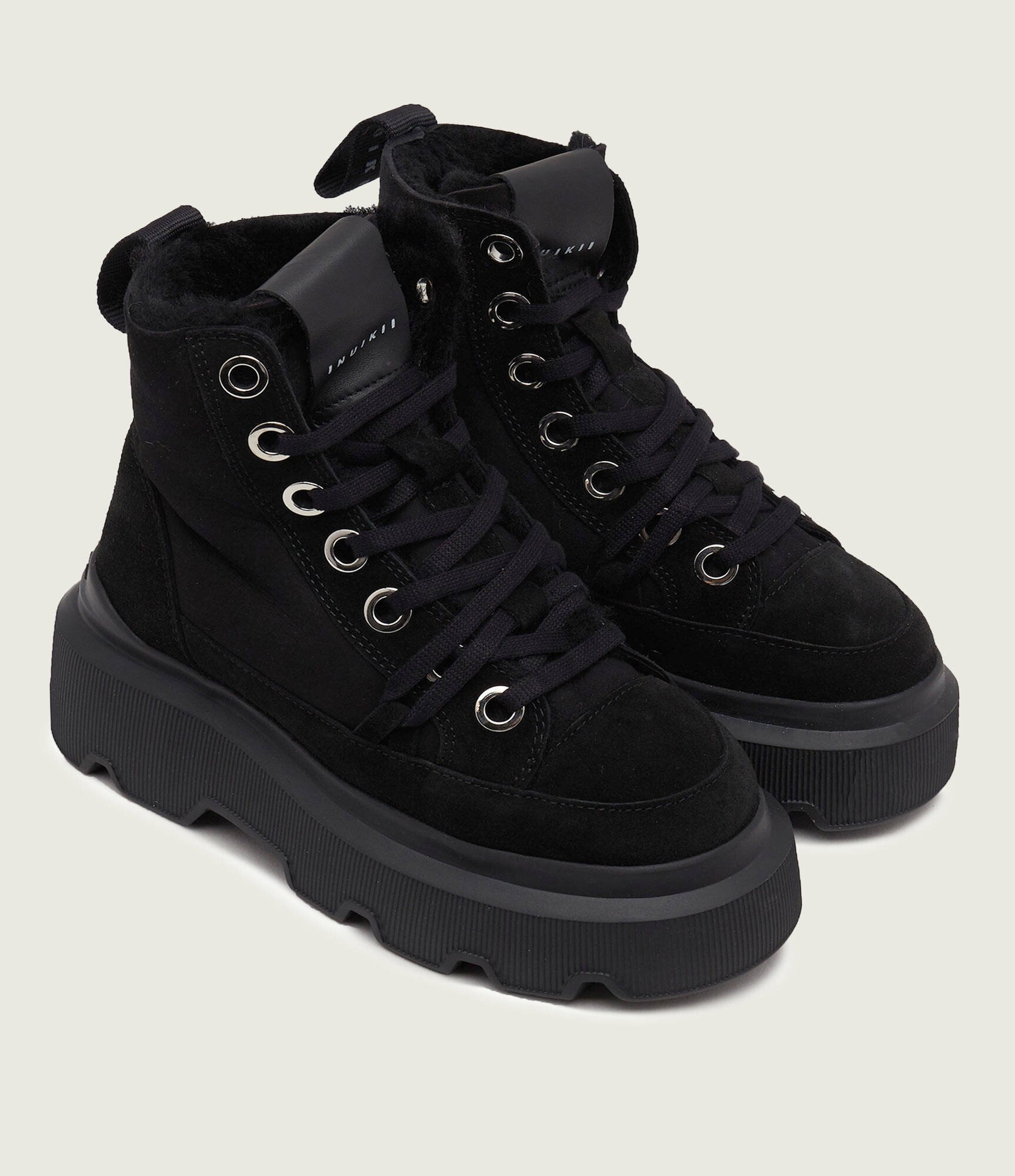 Inuikii Botine cu platformă Matilda | shearling | piele întoarsă