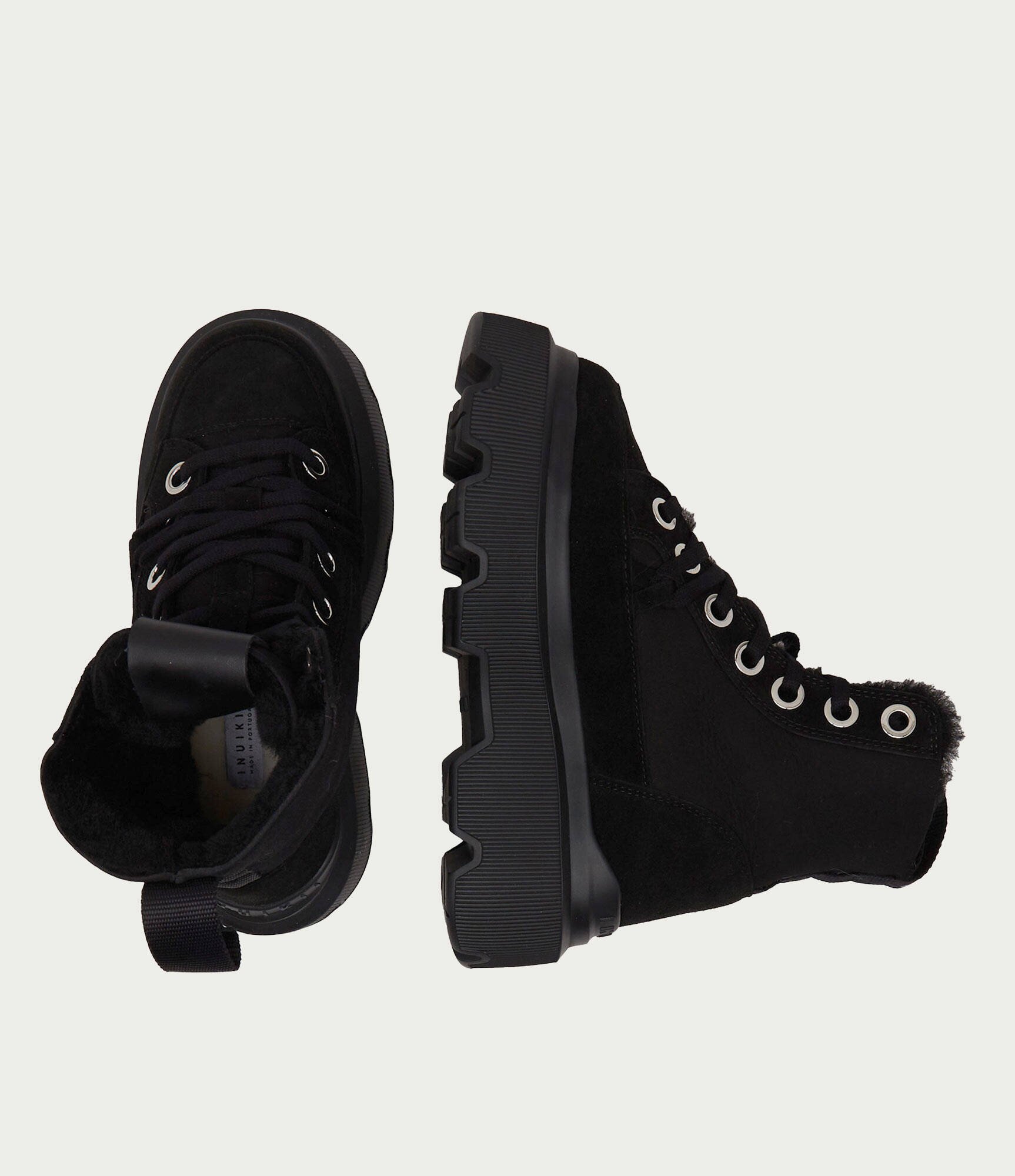 Inuikii Botine cu platformă Matilda | shearling | piele întoarsă