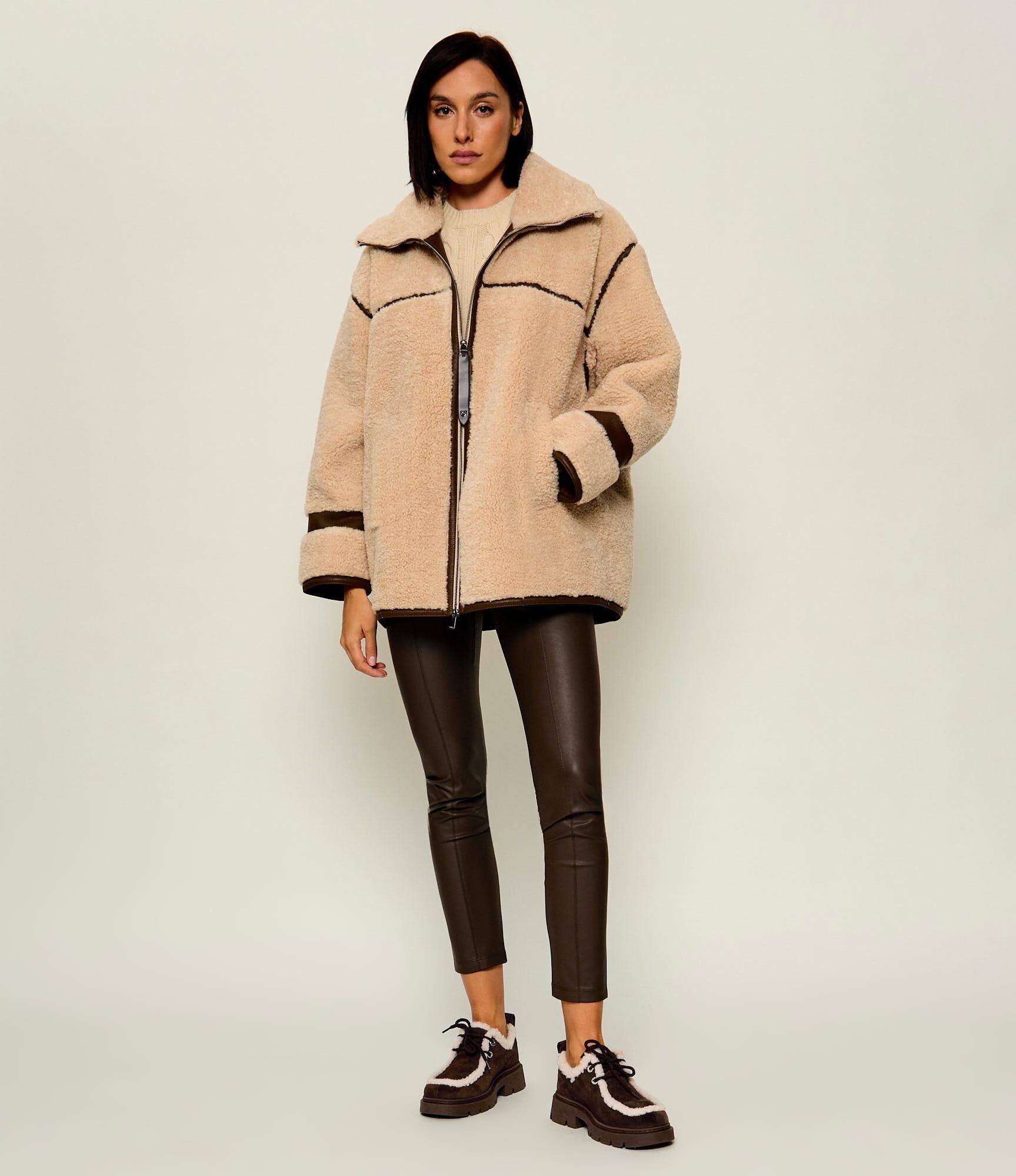 Inuikii Căptușite pantofi Mocabee Curly | shearling | piele întoarsă (zamsz) | cu adaos de lână