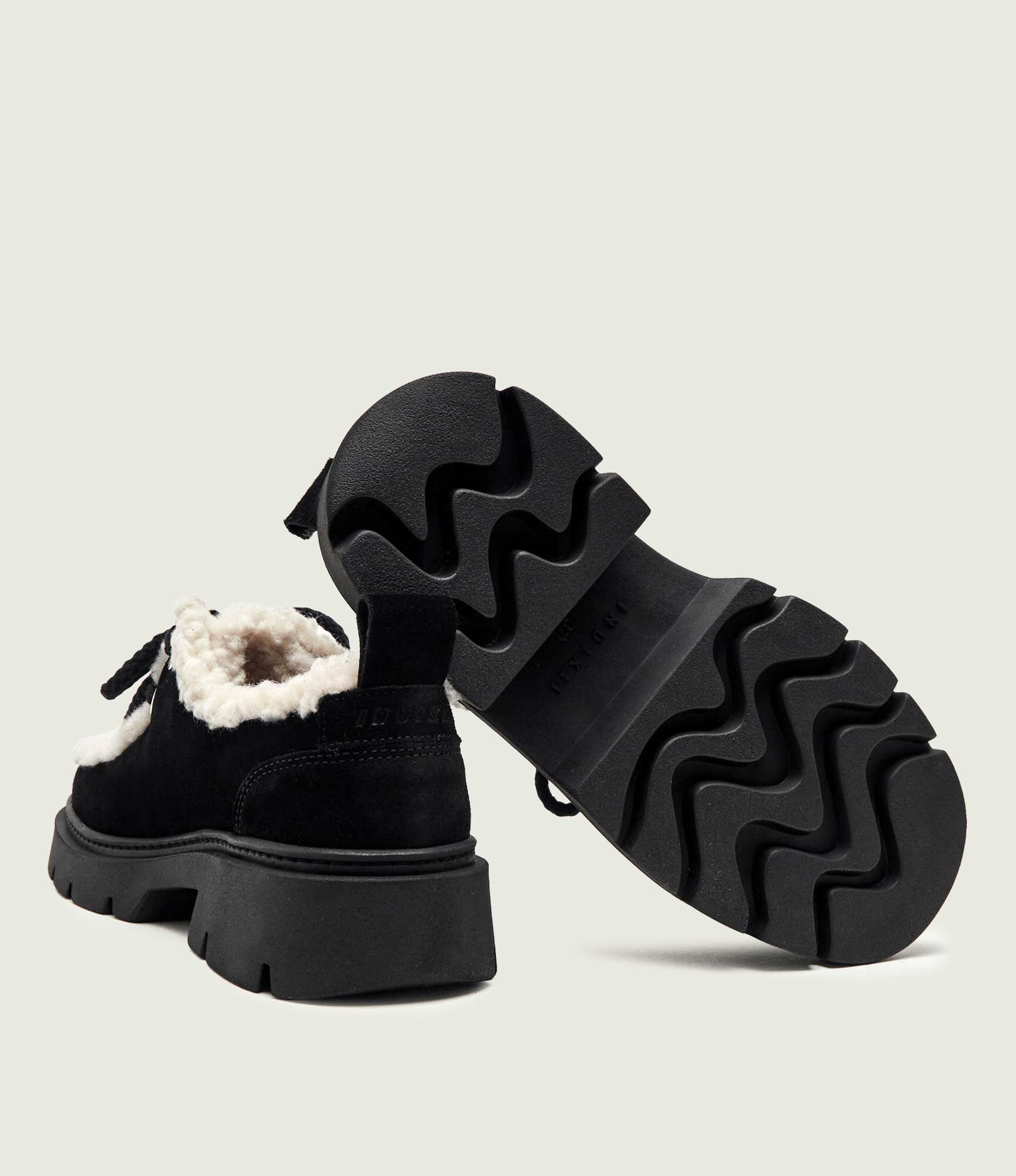Inuikii Căptușite pantofi Mocabee Curly | shearling | piele întoarsă (zamsz) | cu adaos de lână