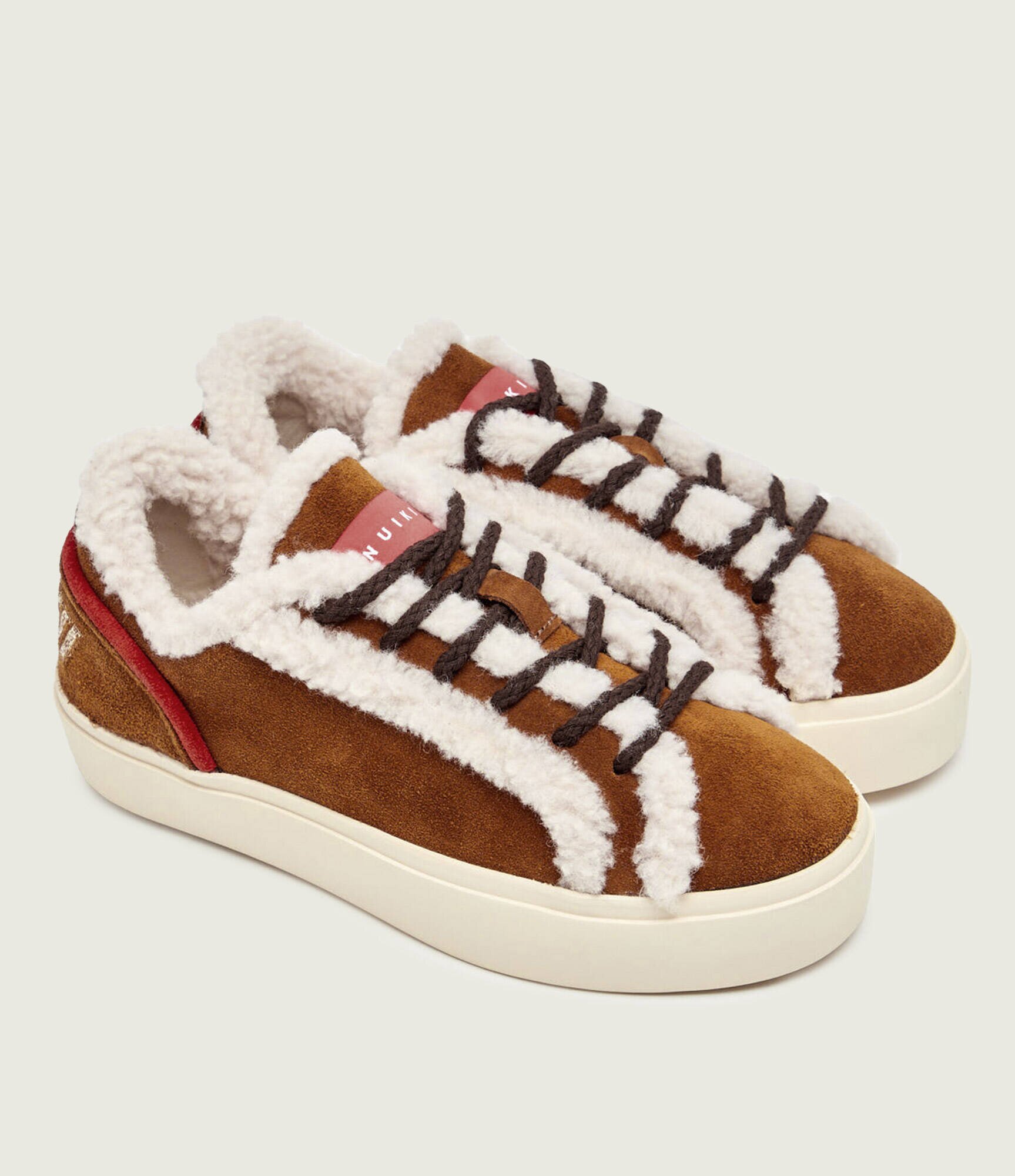 Inuikii Căptușite sneakers Lila Lace-Up | piele întoarsă | shearling cu adaos de lână