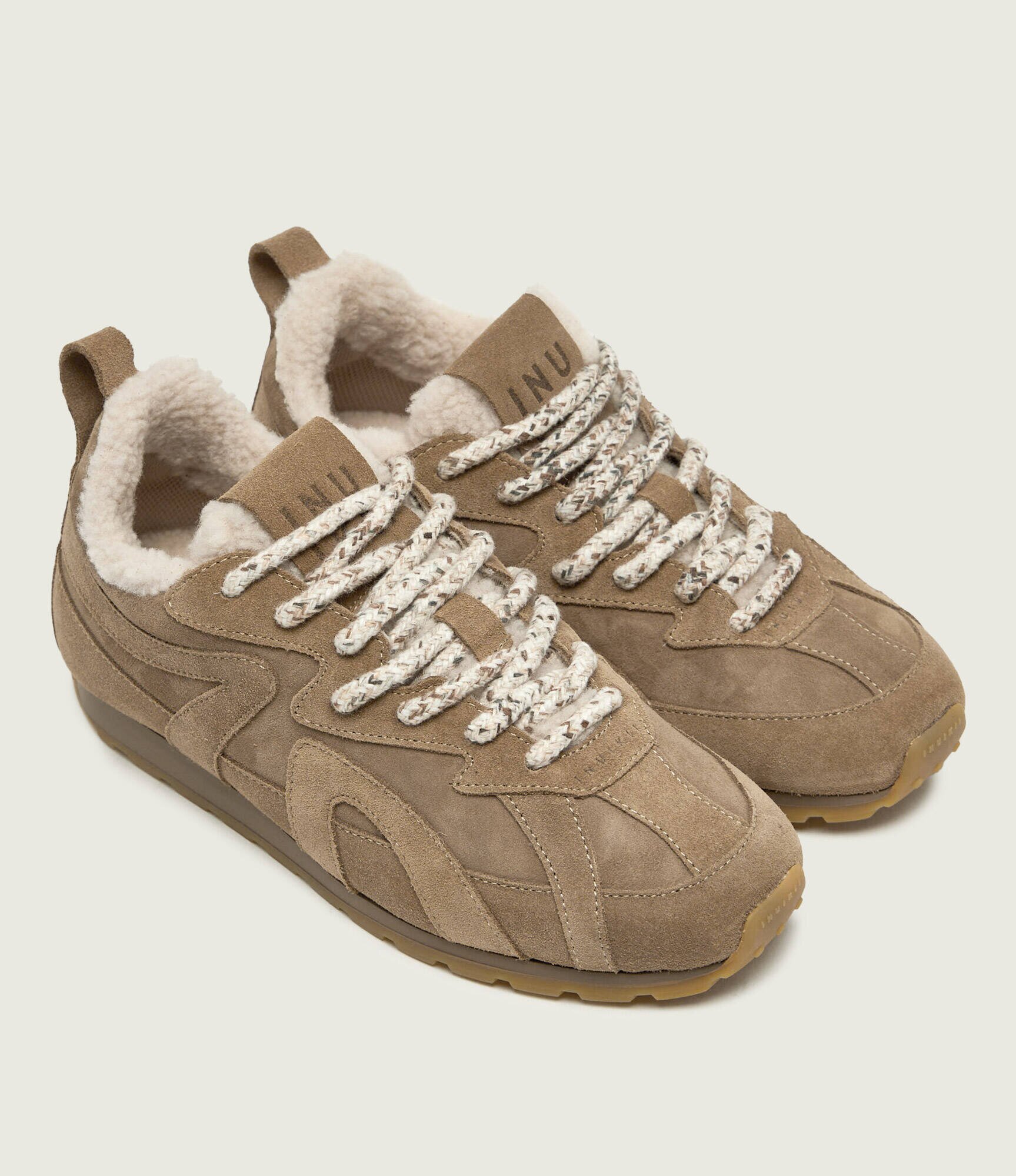 Inuikii Căptușite sneakers Maribella | shearling | piele întoarsă