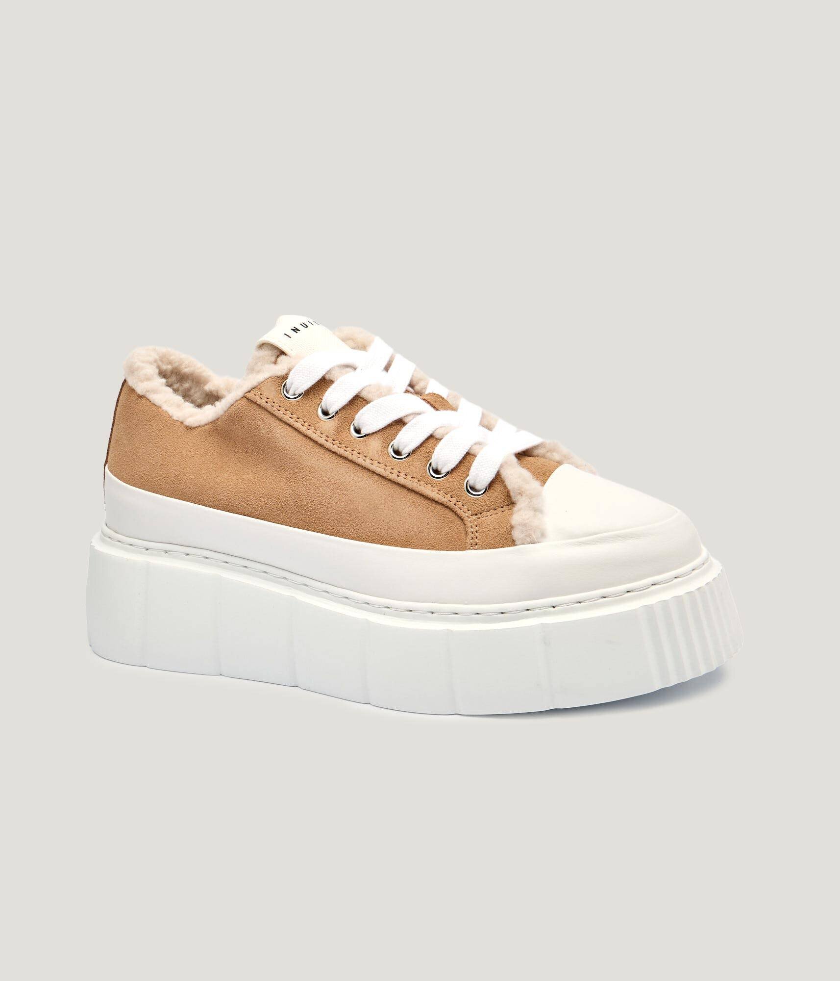 Inuikii Căptușite sneakers Matilda Curly | piele întoarsă | shearling