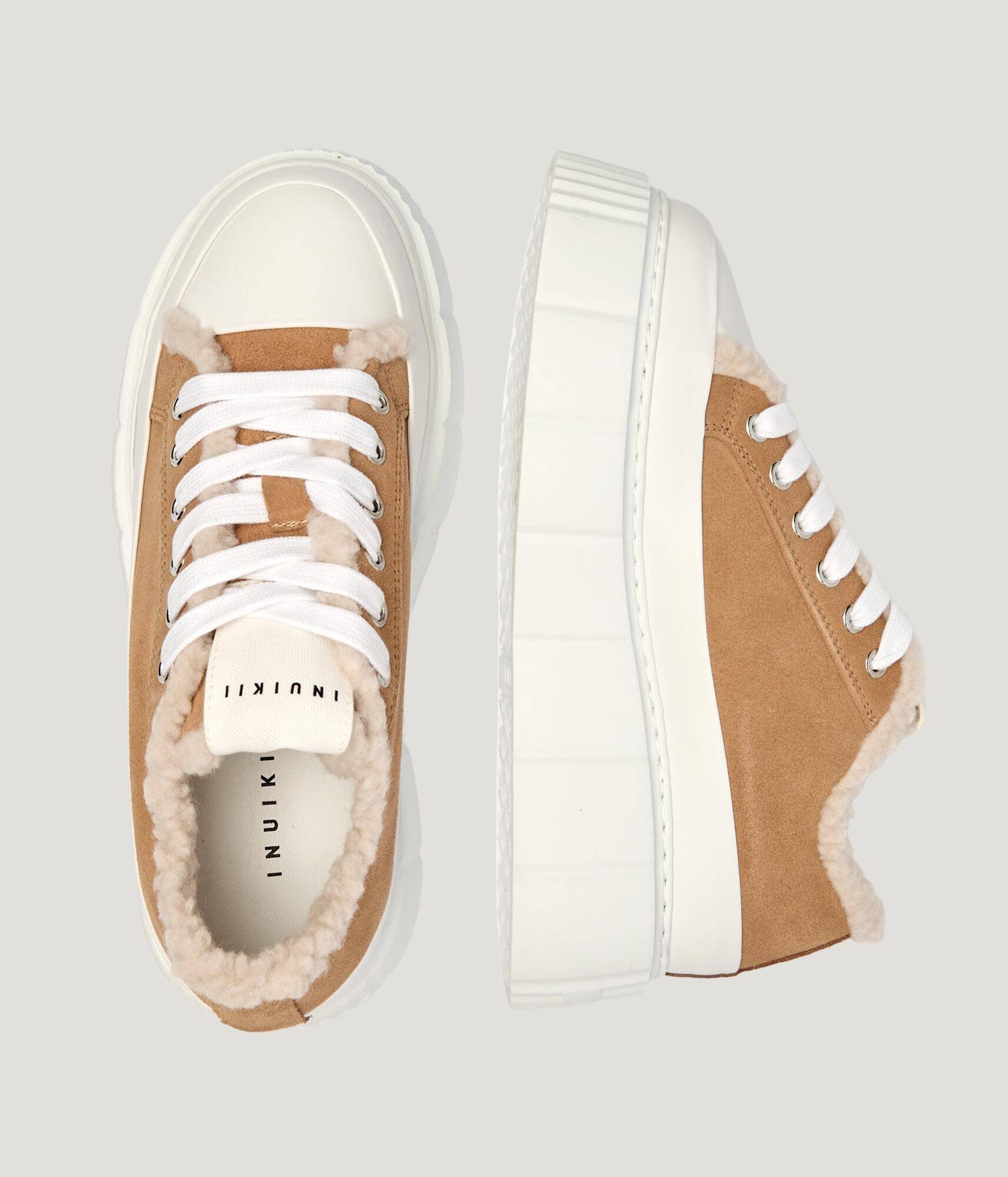 Inuikii Căptușite sneakers Matilda Curly | piele întoarsă | shearling
