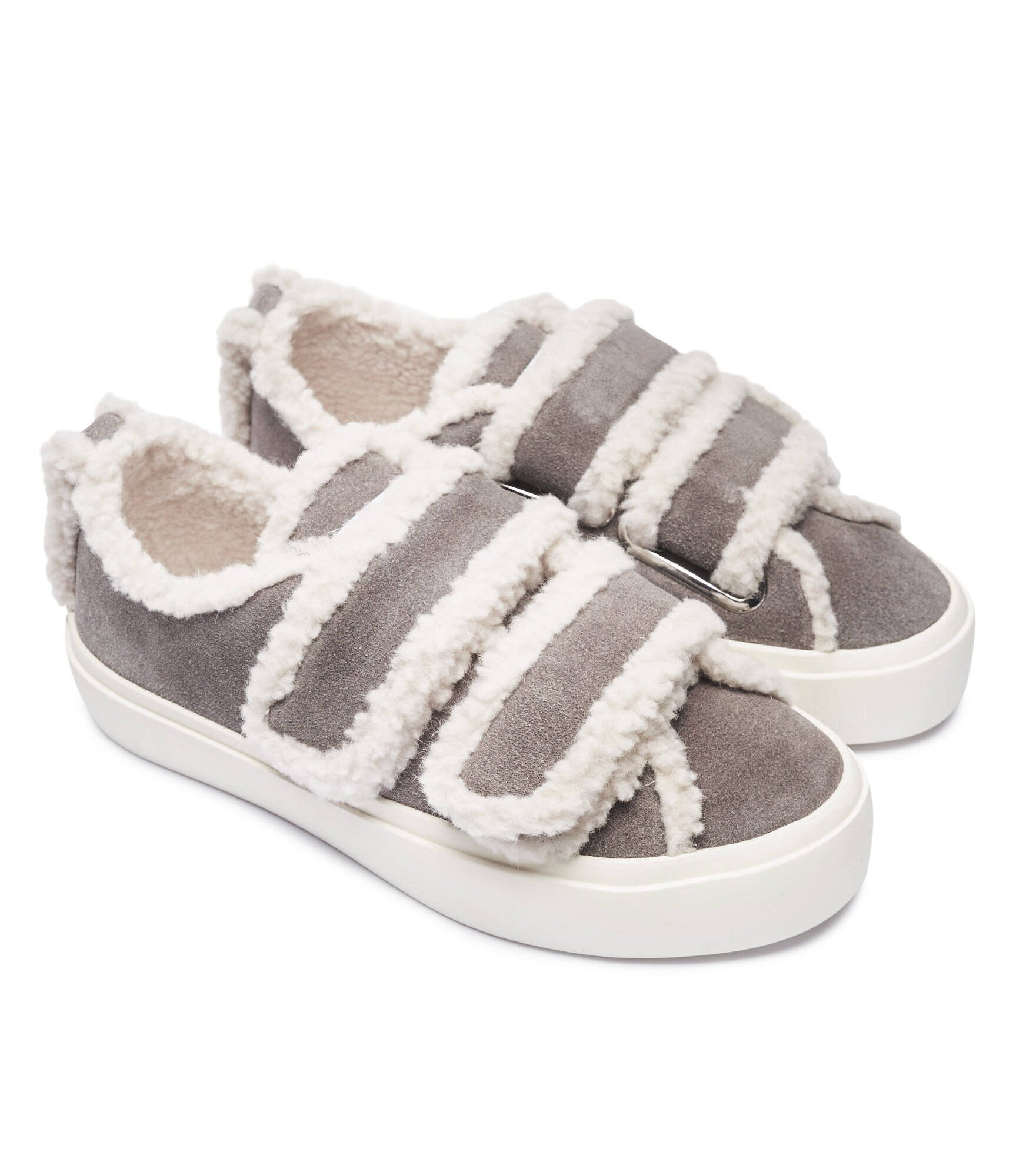 Inuikii Căptușite sneakers Velcro | piele întoarsă | shearling