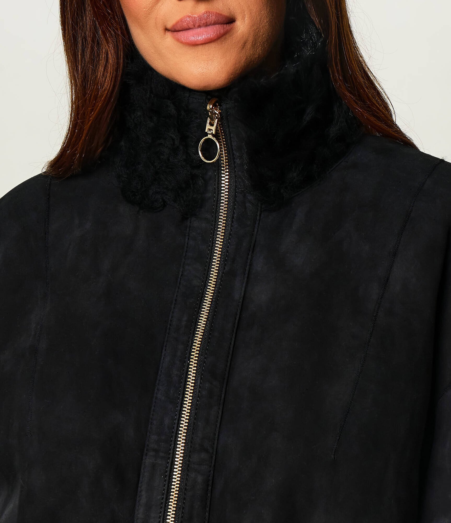 Inuikii De piele cu două fețe cojoc | regular fit | shearling