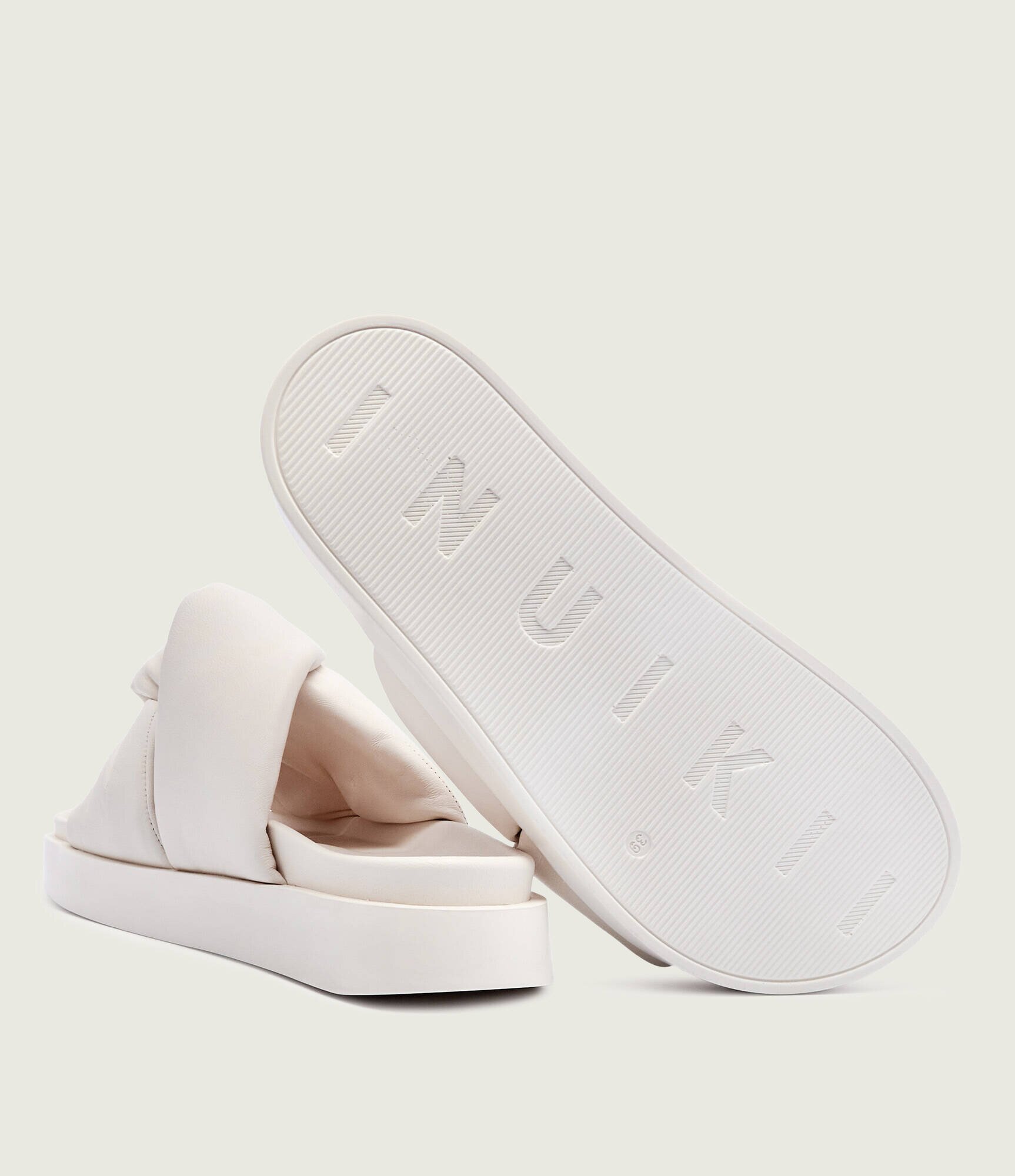 Inuikii De piele șlapi soft crossed