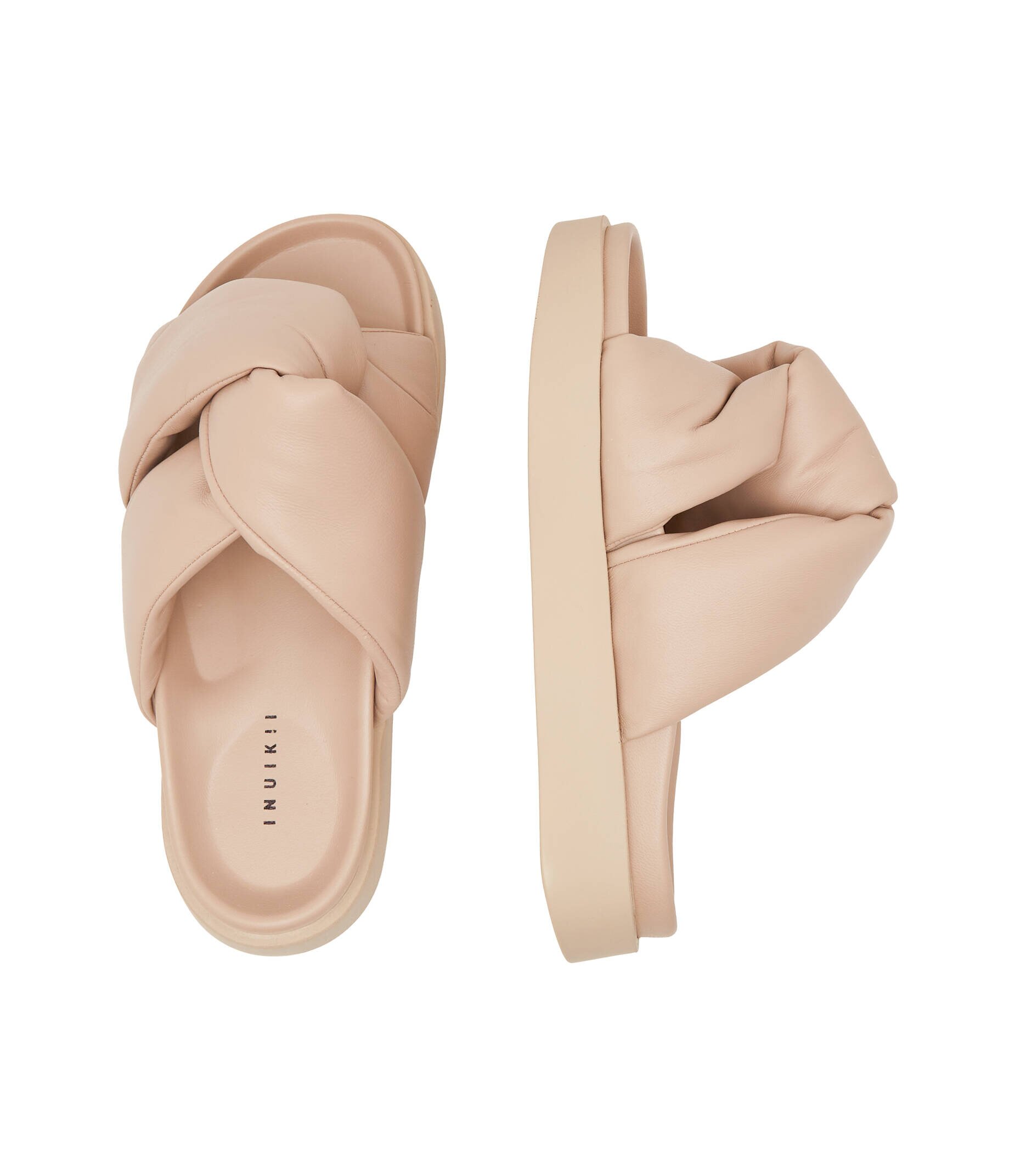 Inuikii De piele șlapi Soft Crossed