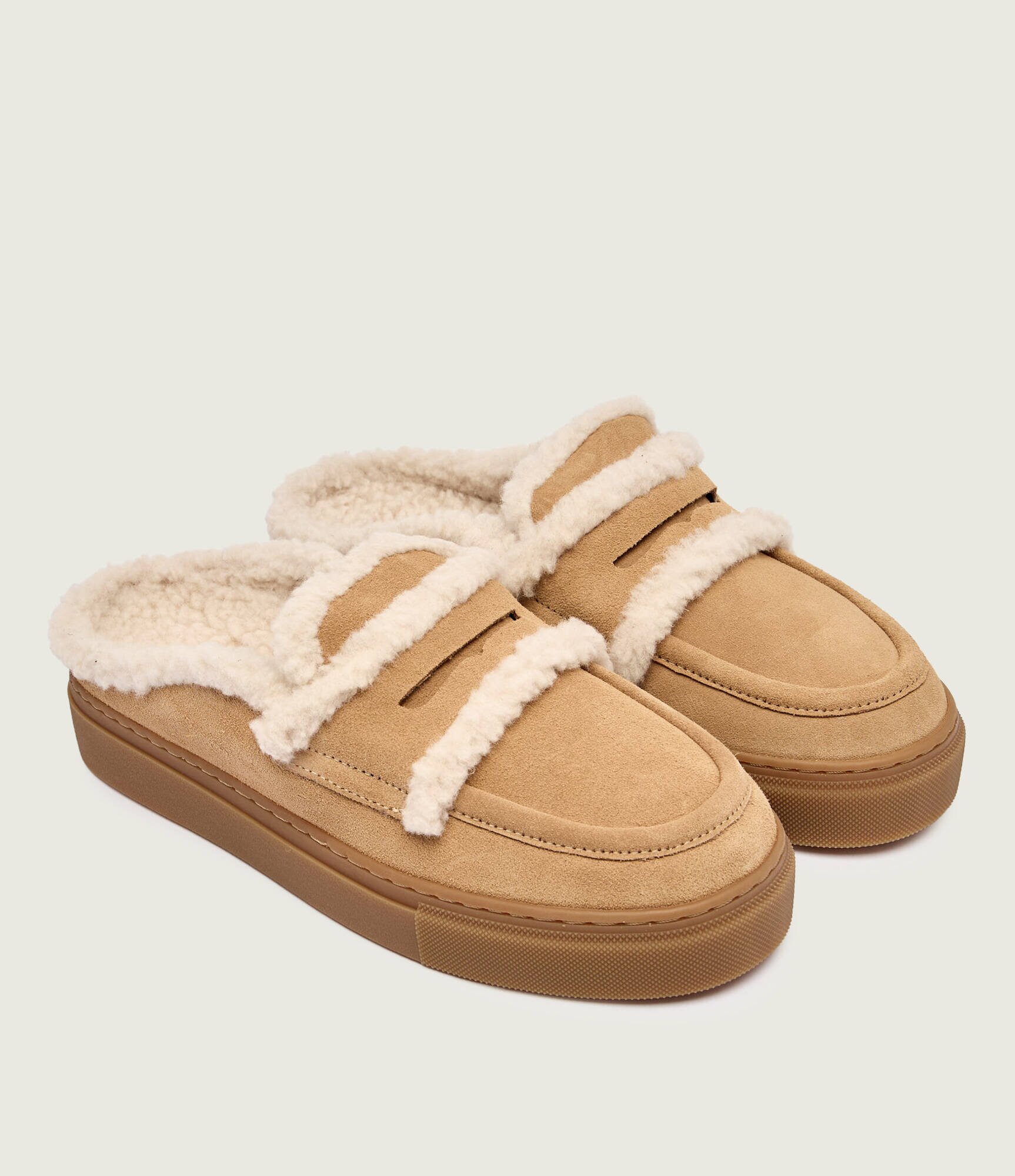 Inuikii Mules (încălțăminte) | piele întoarsă | shearling