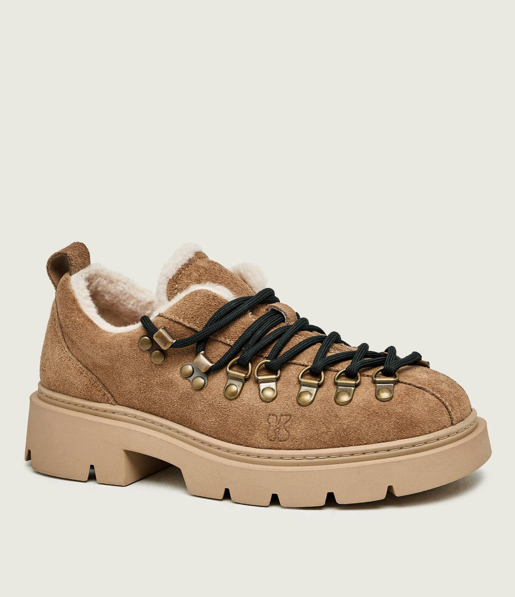 Inuikii Pantofi Echo Low | shearling | piele întoarsă (zamsz) | cu adaos de lână