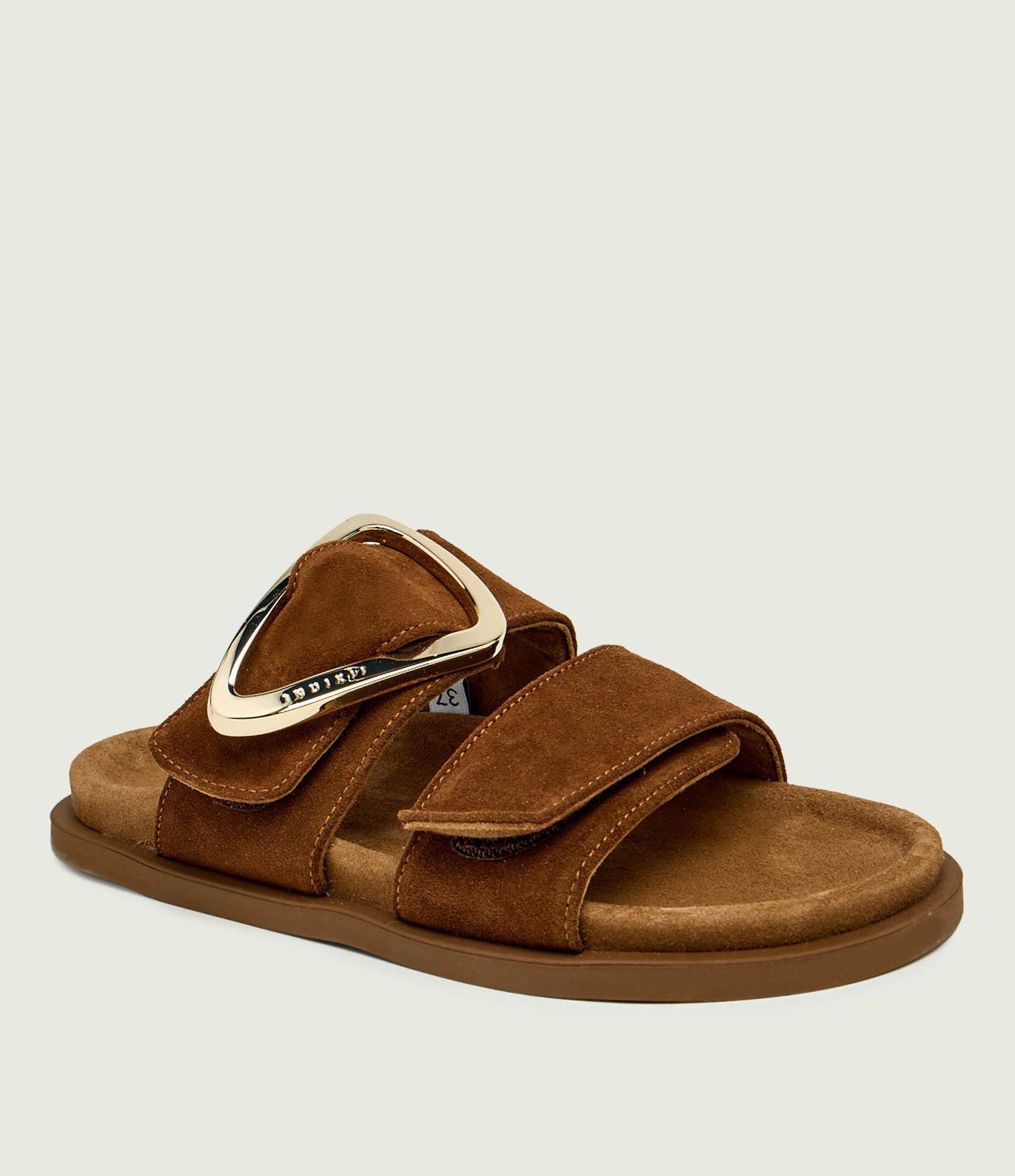 Inuikii Șlapi DREAMER BUCKLE | piele întoarsă