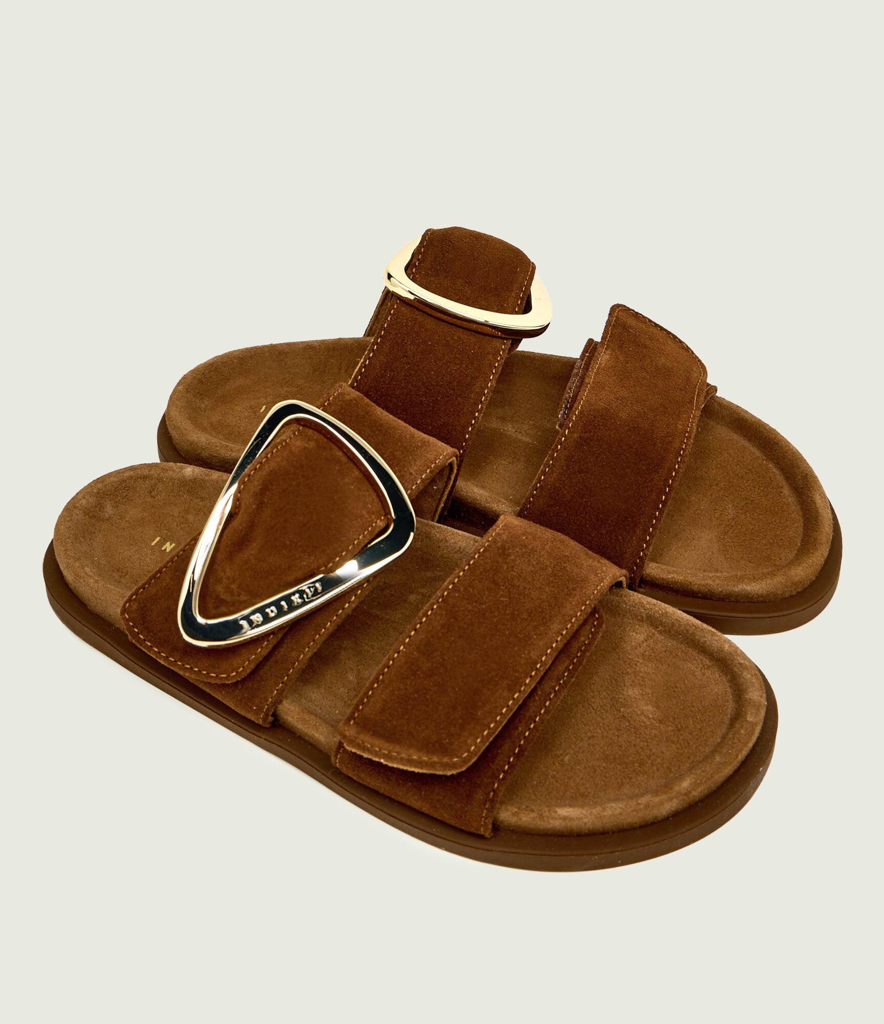 Inuikii Șlapi DREAMER BUCKLE | piele întoarsă
