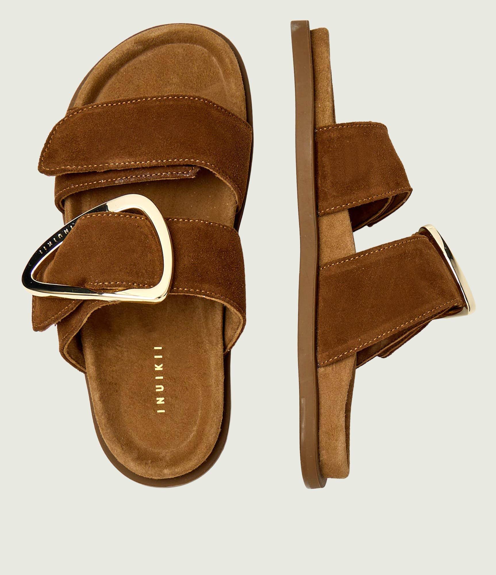 Inuikii Șlapi DREAMER BUCKLE | piele întoarsă