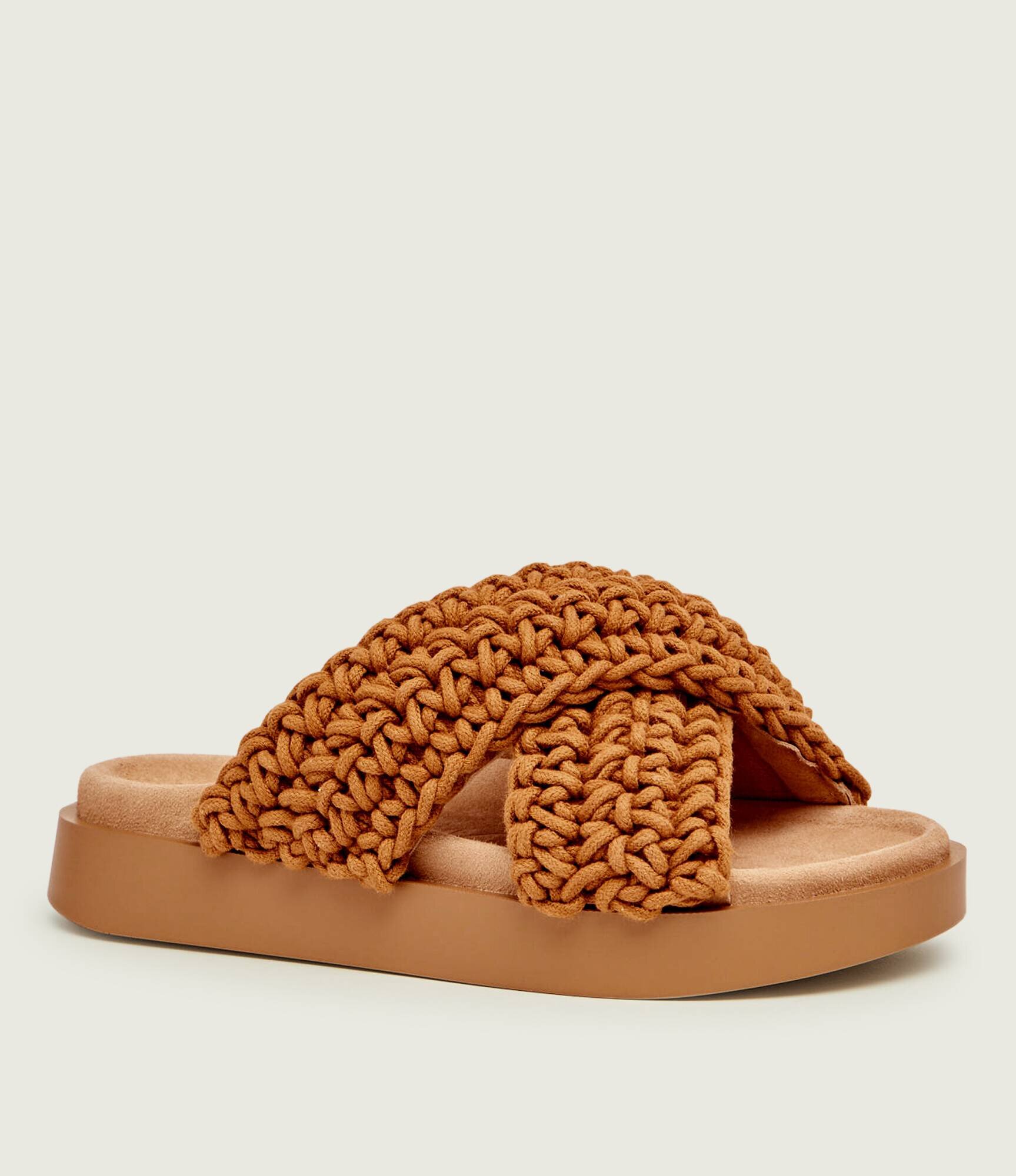 Inuikii Șlapi WOVEN | piele întoarsă