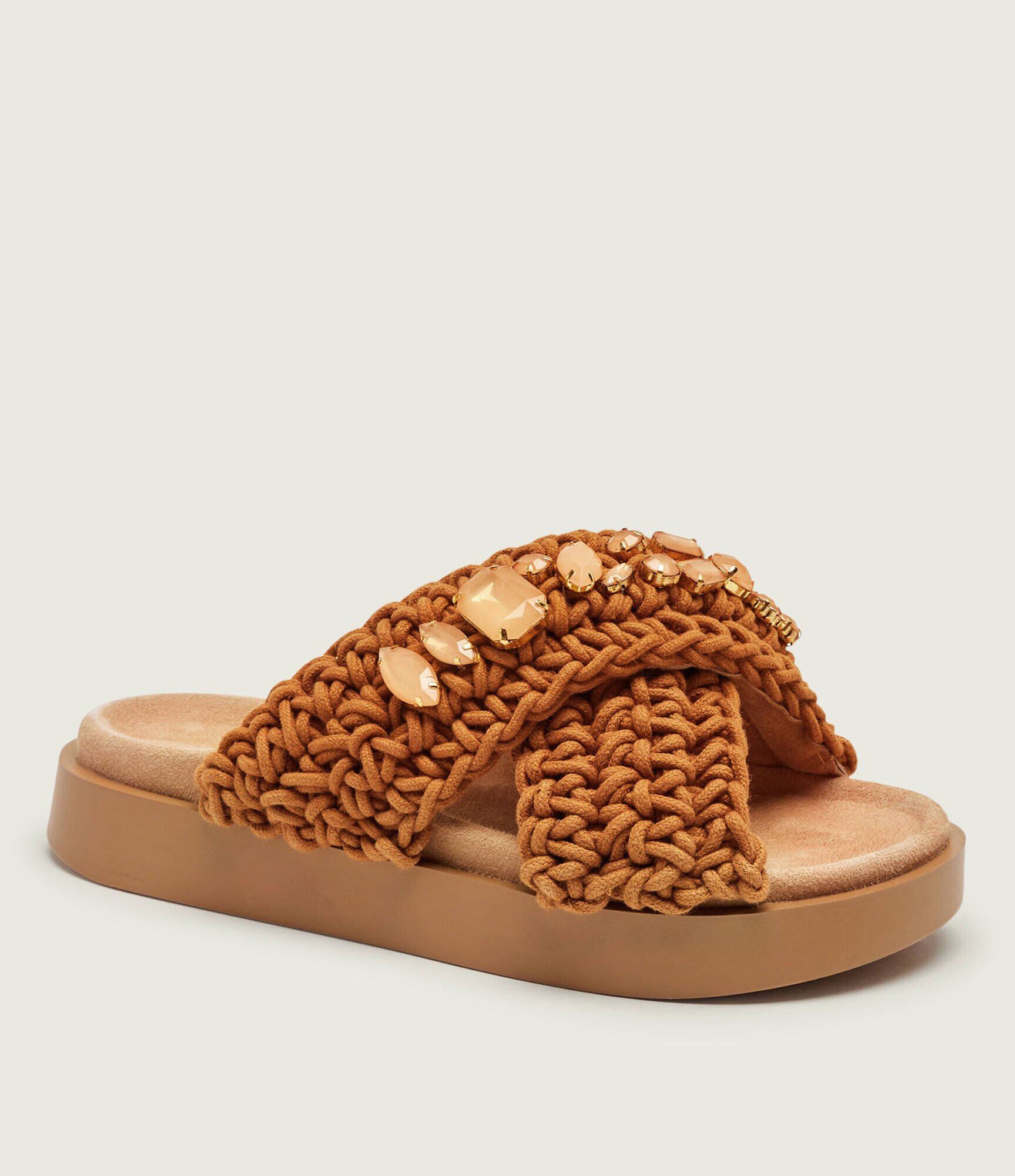 Inuikii Șlapi WOVEN STONES | piele întoarsă