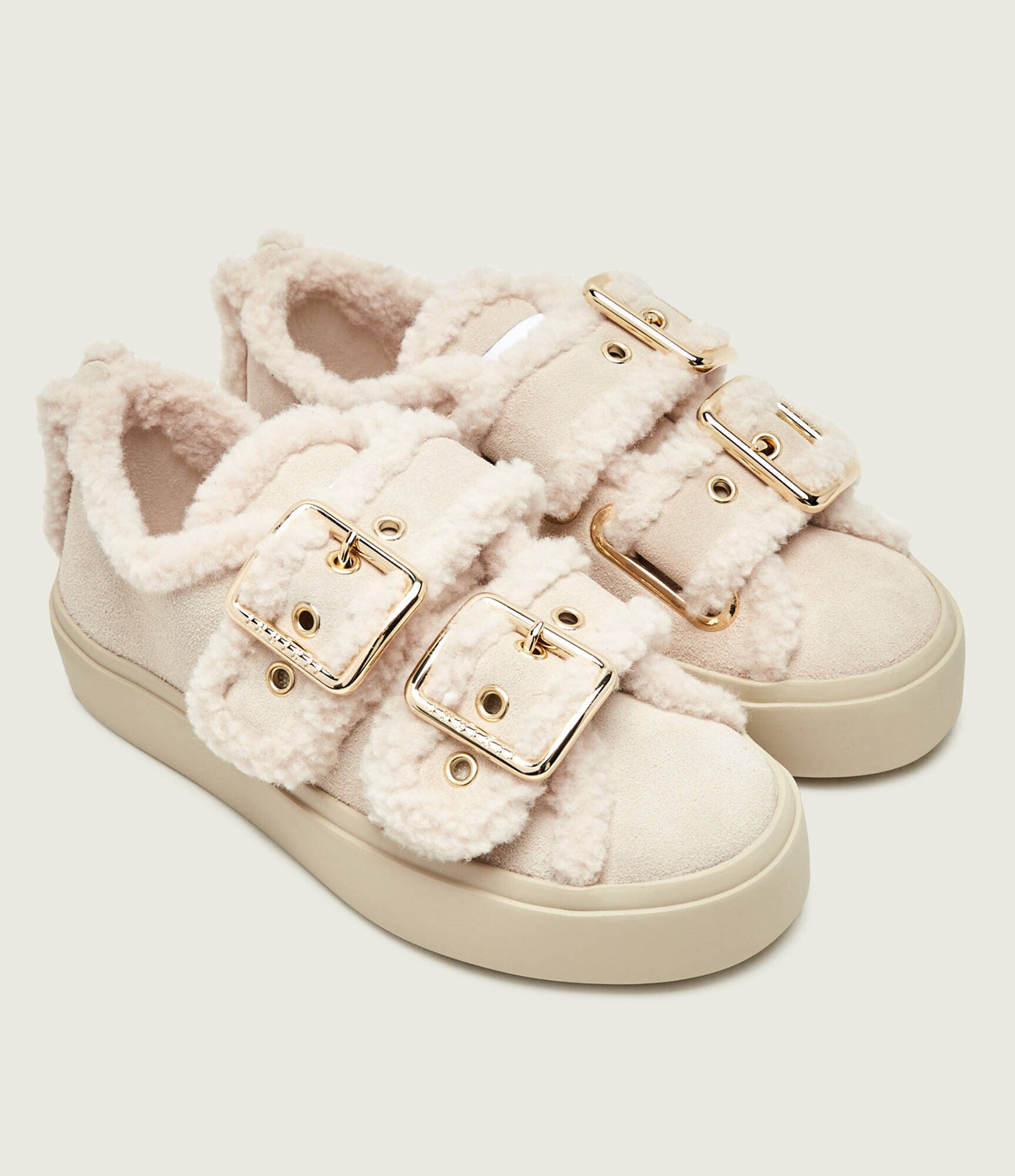 Inuikii Sneakers Low | shearling | piele întoarsă