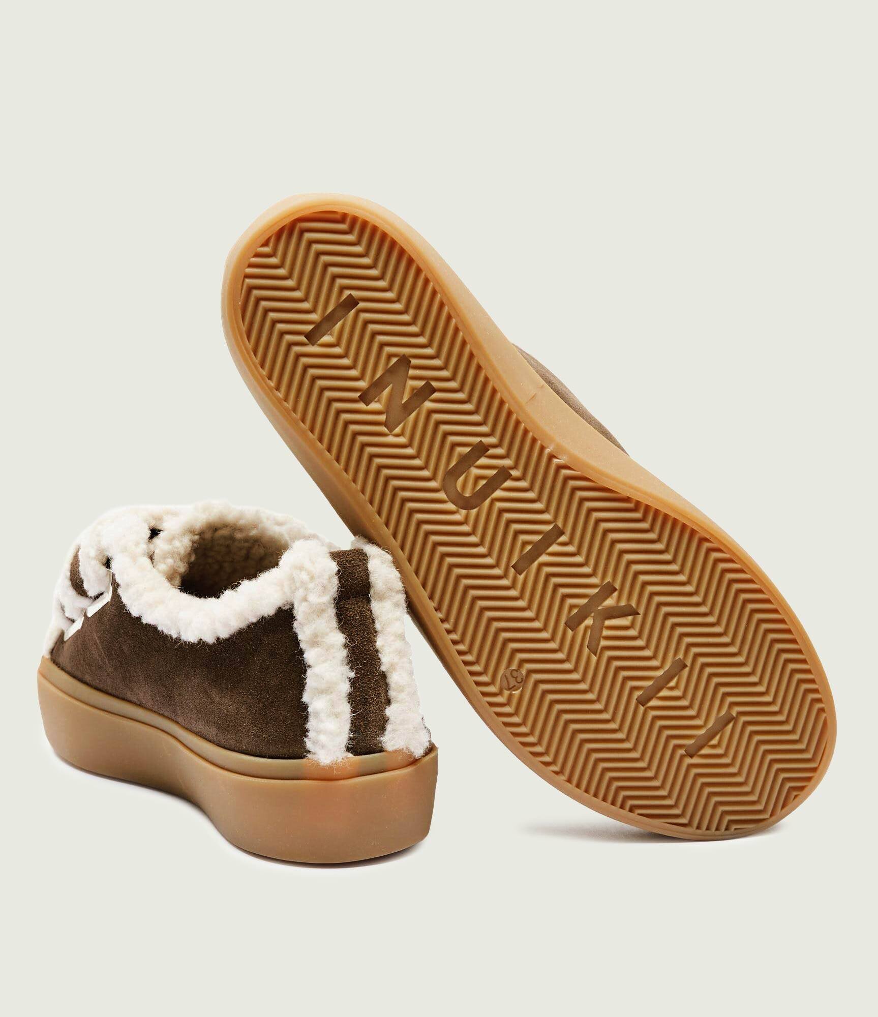 Inuikii Teniși din piele Velcro | shearling