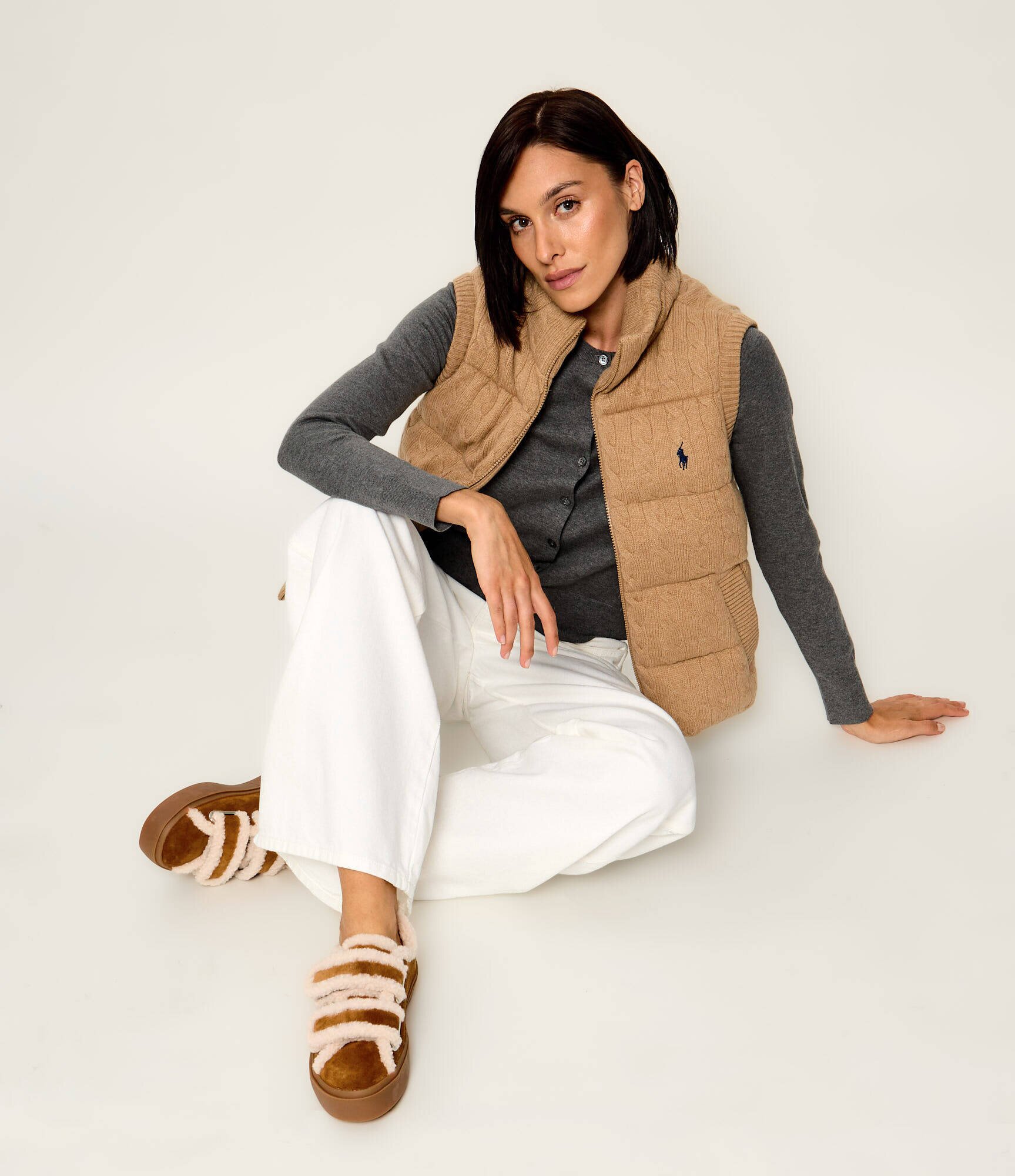 Inuikii Teniși din piele VELCRO | shearling