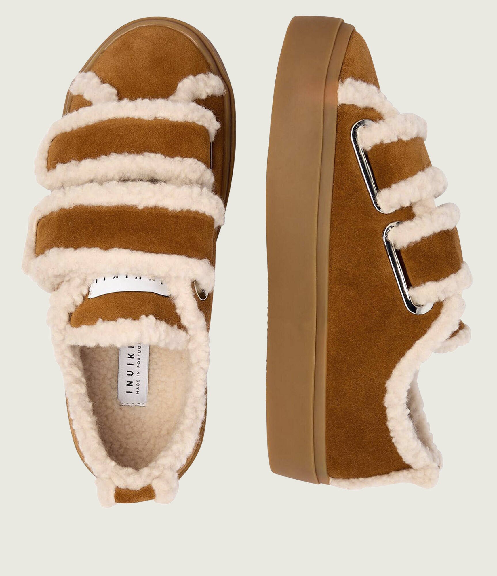 Inuikii Teniși din piele VELCRO | shearling
