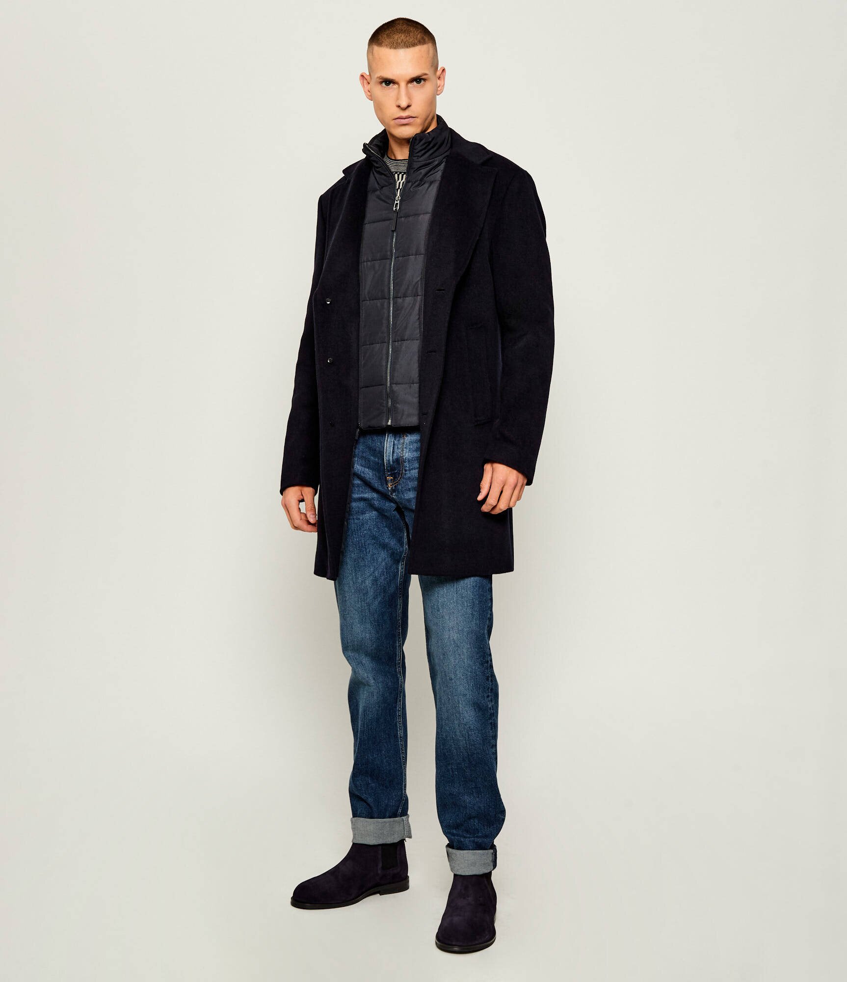 Joop! De lână palton 2 în 1 Morris