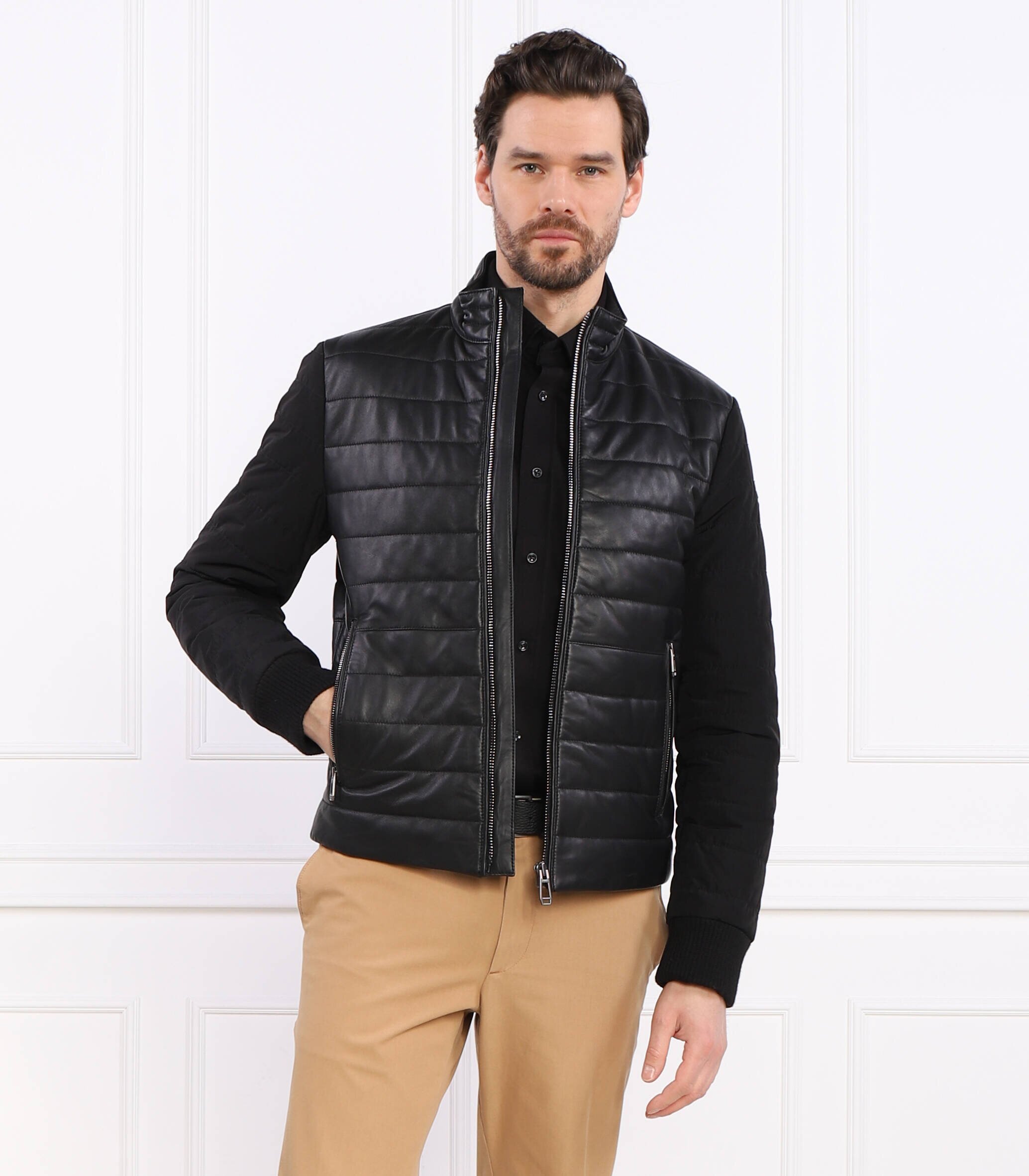 Joop! De piele geacă | Regular Fit