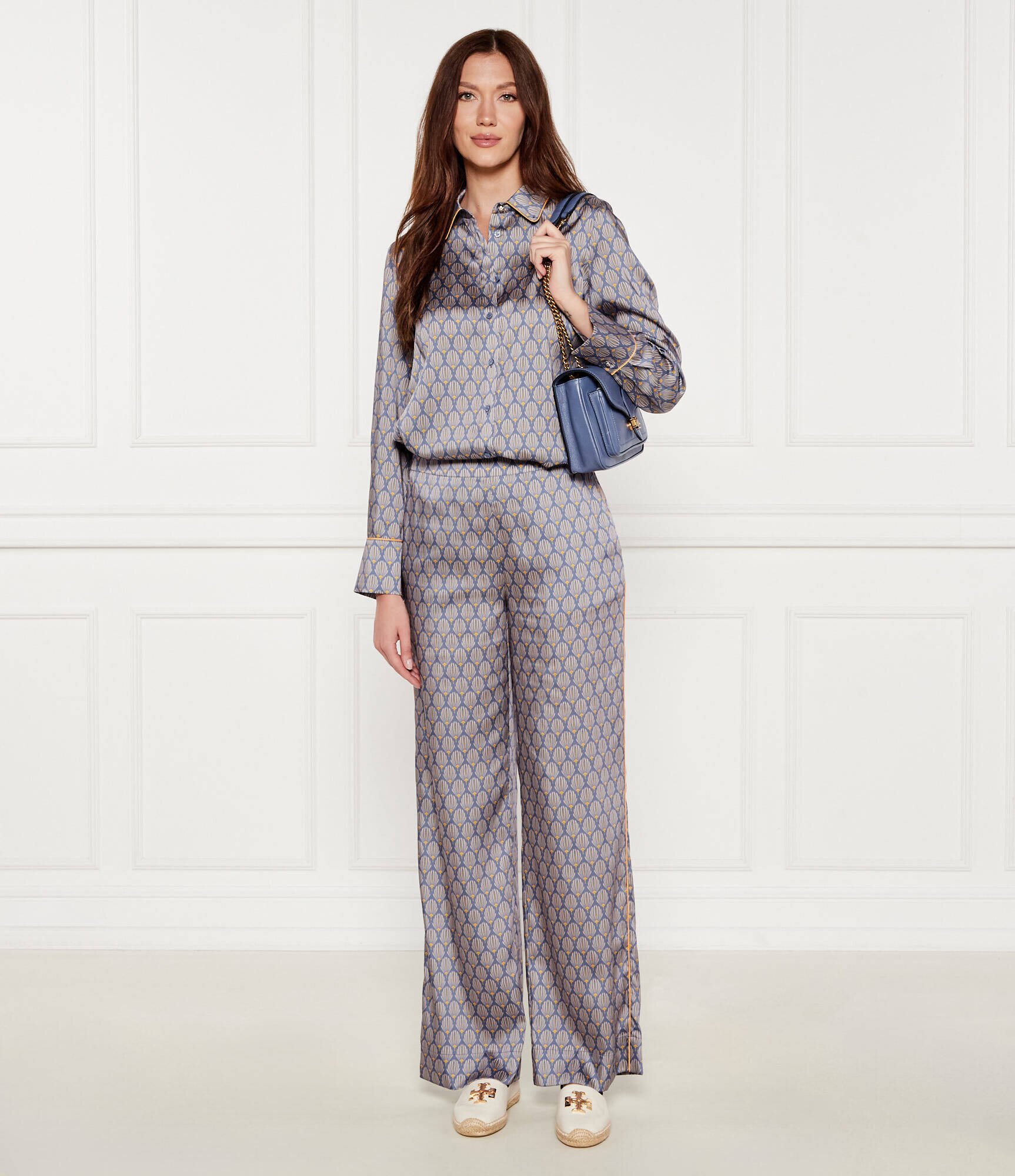 Joop! De satin pantaloni Panja | Loose fit