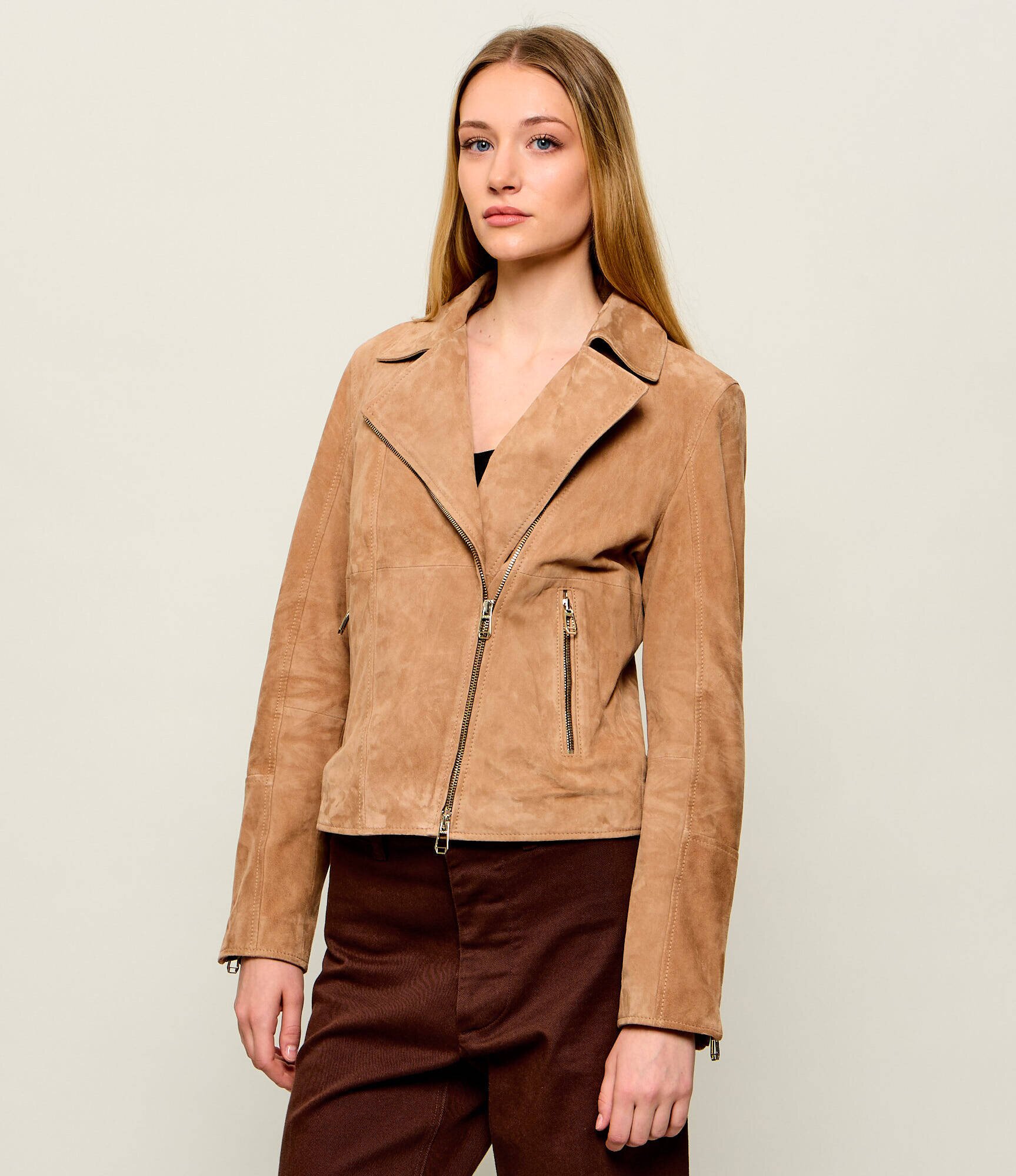 Joop! Geacă de piele Luisa | regular fit | piele întoarsă