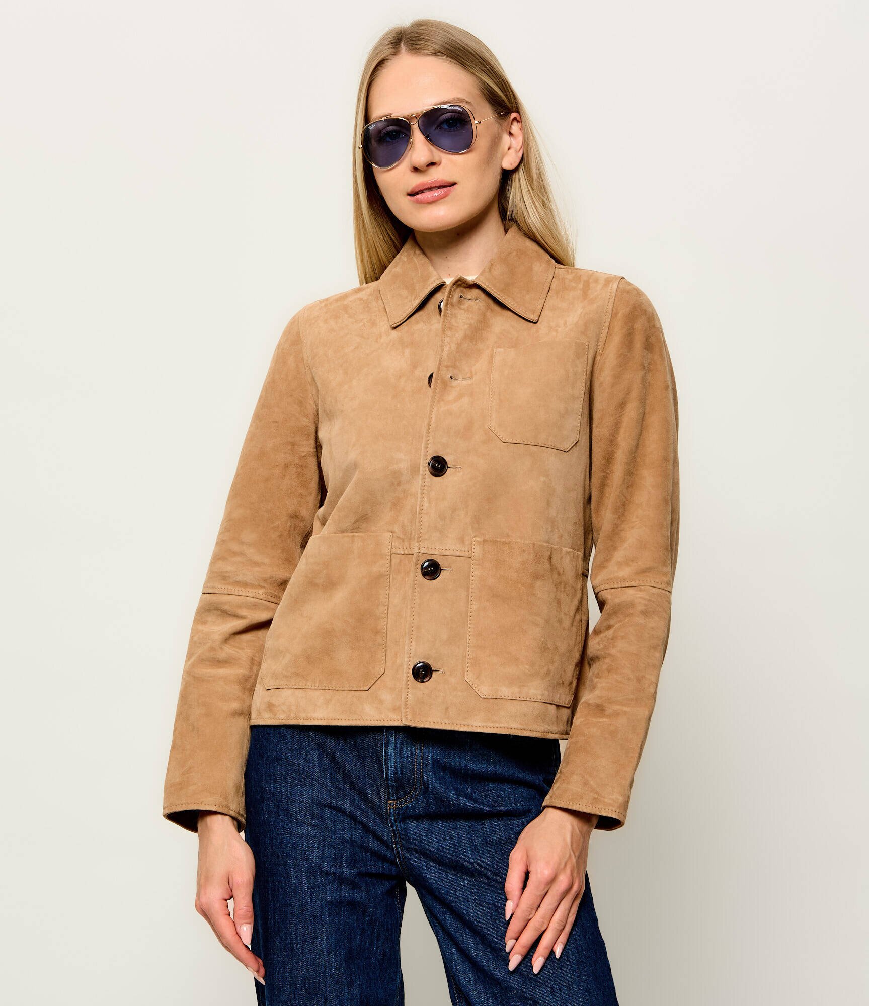 Joop! Geacă Luana | regular fit | piele întoarsă