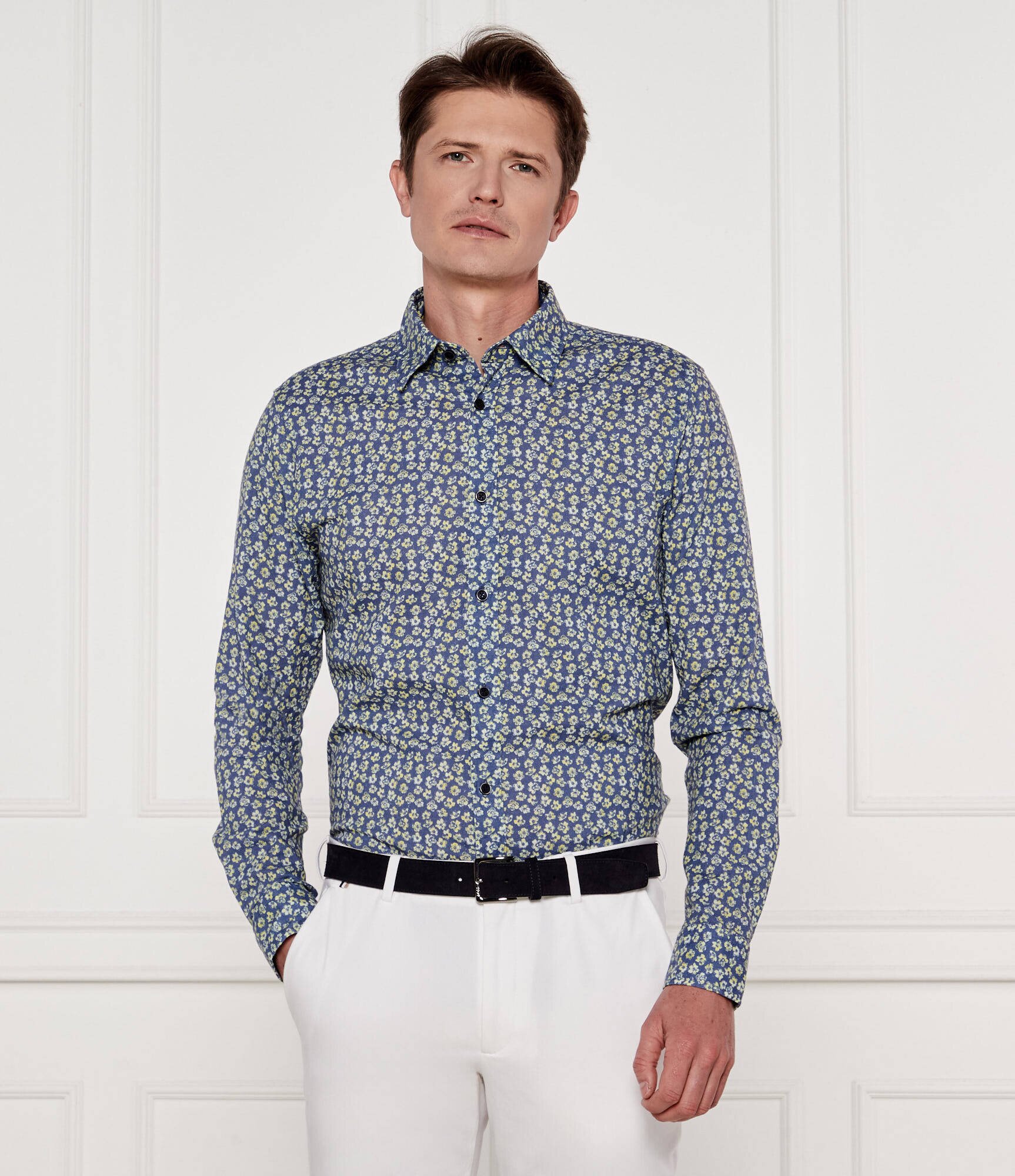 Joop! Jeans Cămașă Hanson | Regular Fit | cu adaos de in