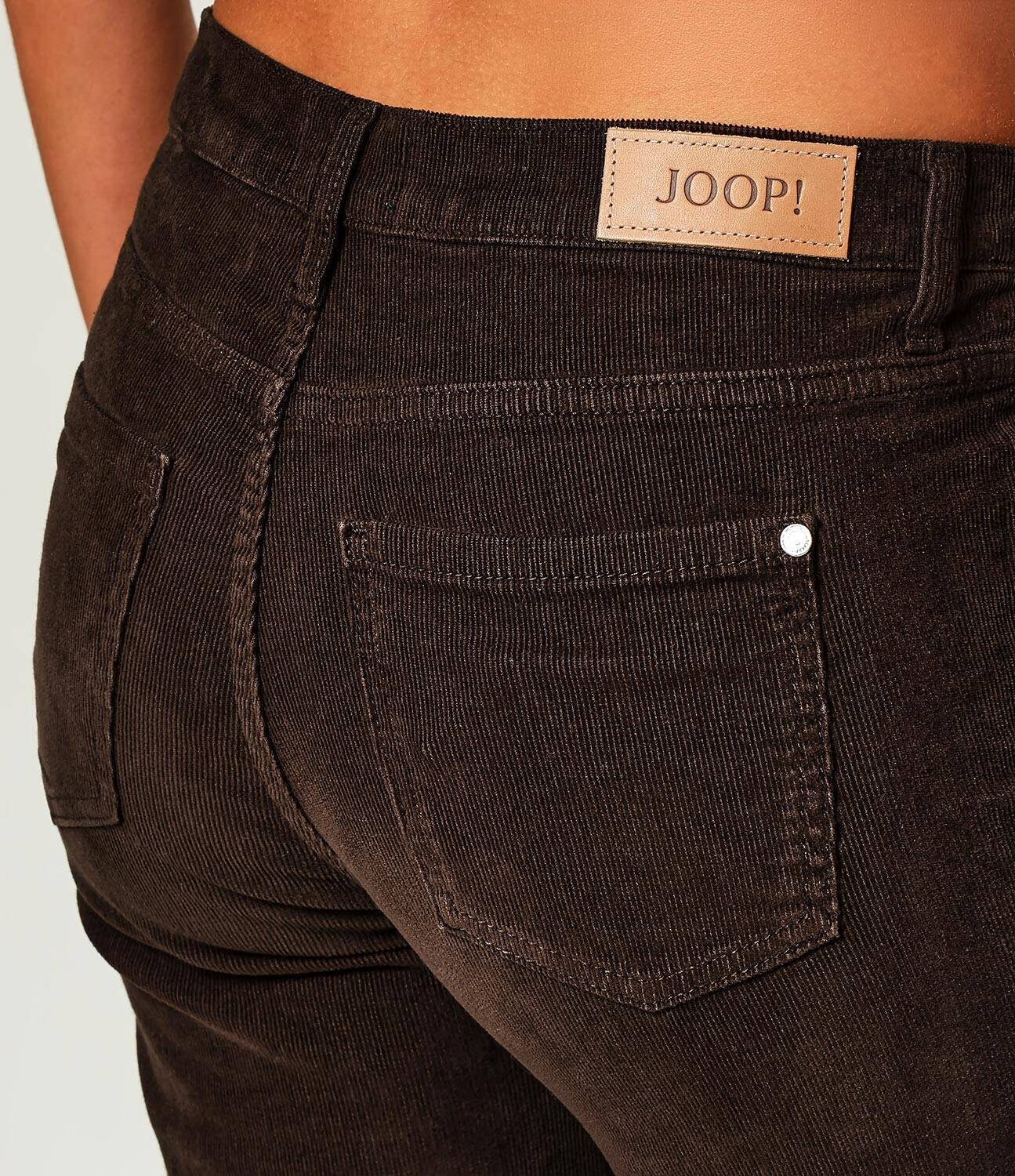 Joop! Pantaloni Chrisi | Straight fit | catifea reiată