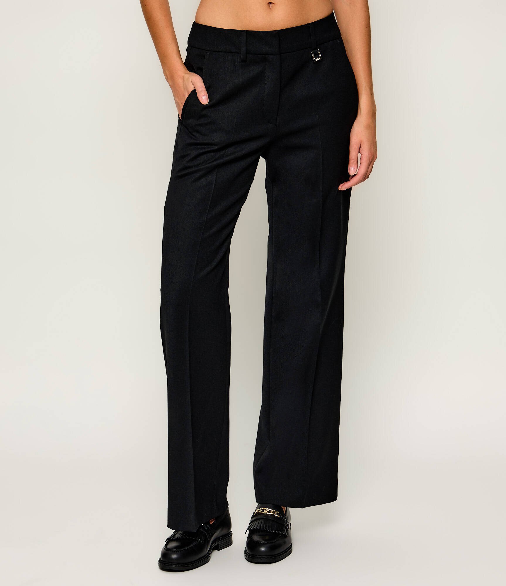 Joop! Pantaloni Pizara | Loose fit cu adaos de lână