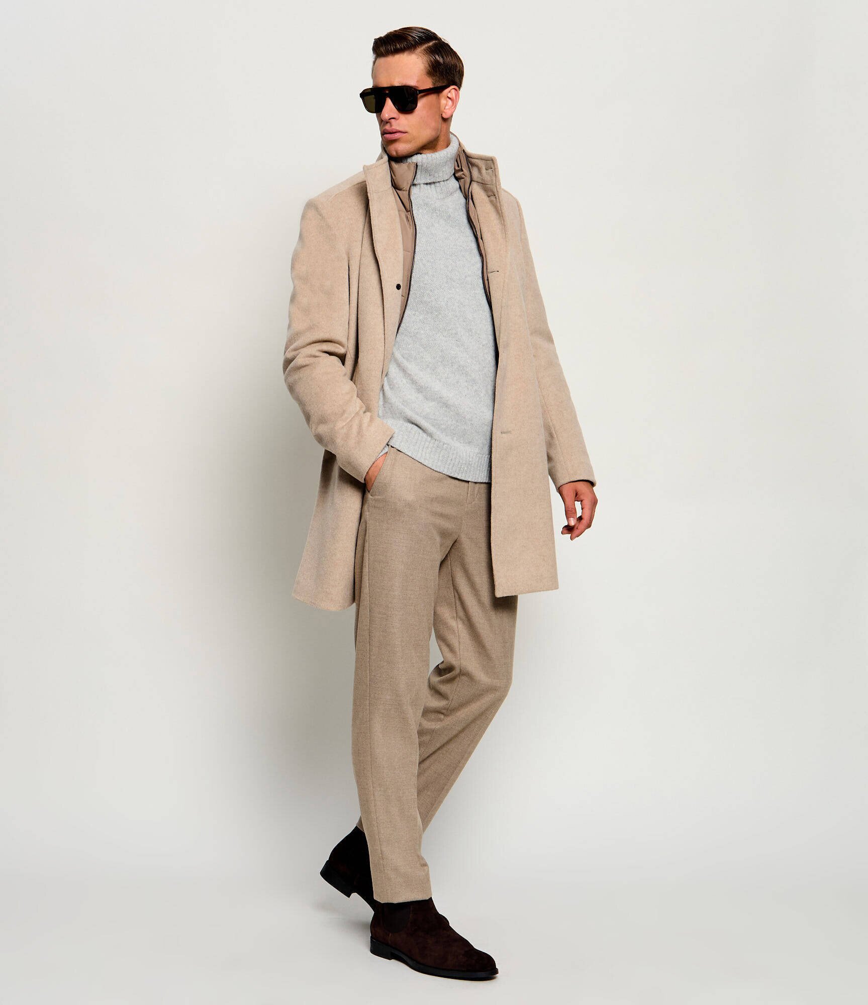 Joop! Pantaloni River | regular fit cu adaos de lână