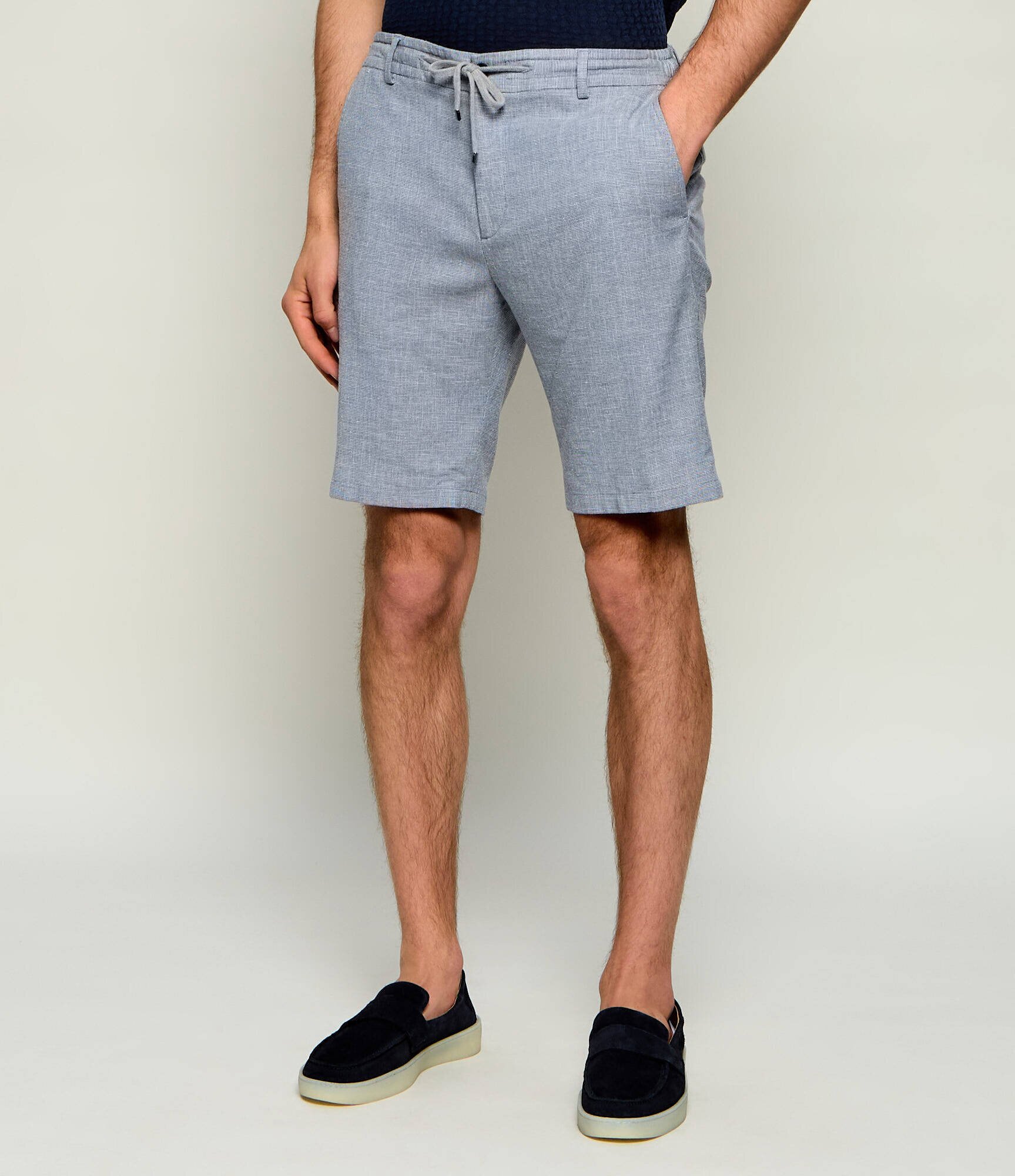 Joop! Pantaloni scurți chino Capri-W | Slim Fit | cu adaos de in