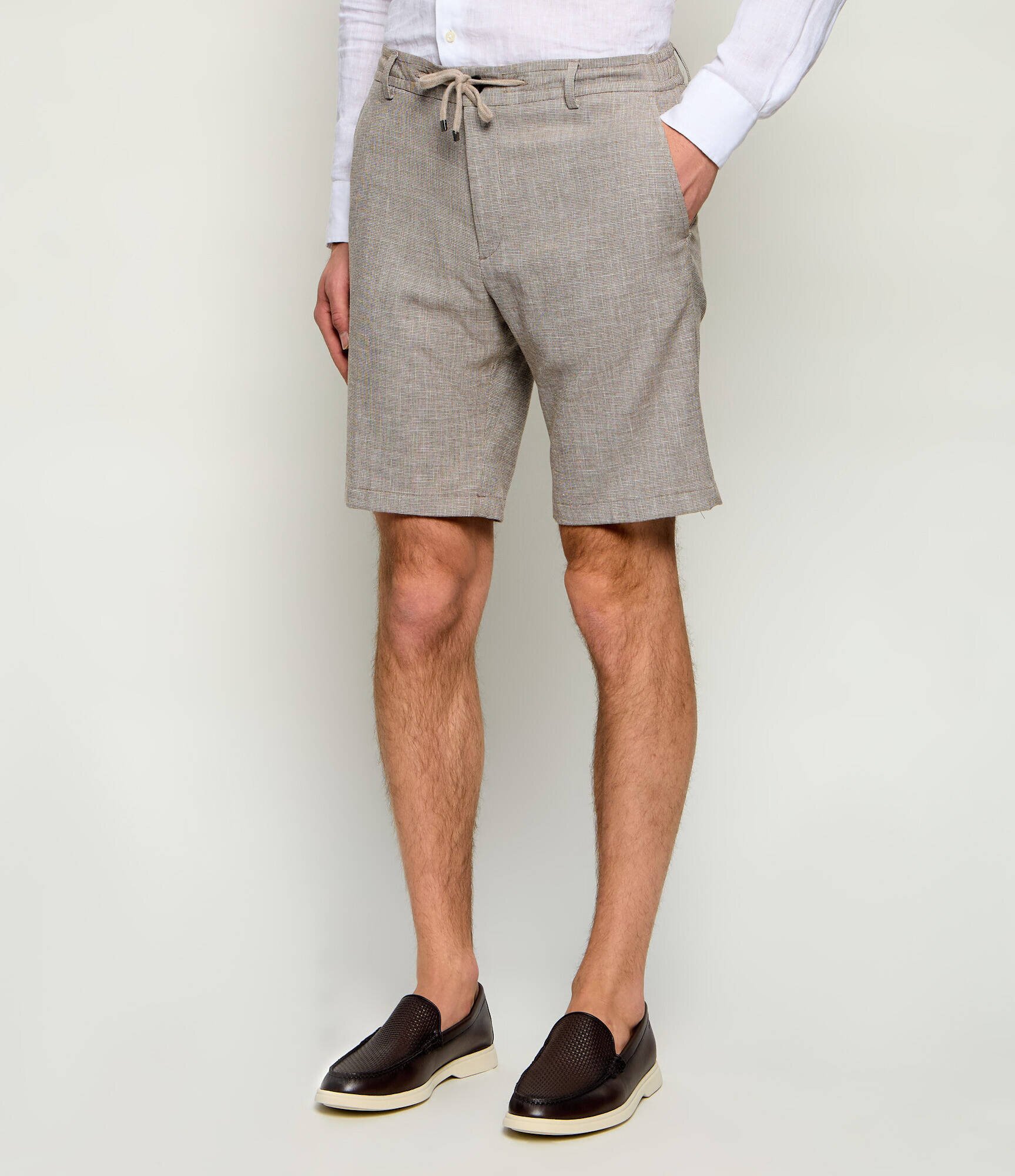 Joop! Pantaloni scurți chino Capri-W | Slim Fit | cu adaos de in
