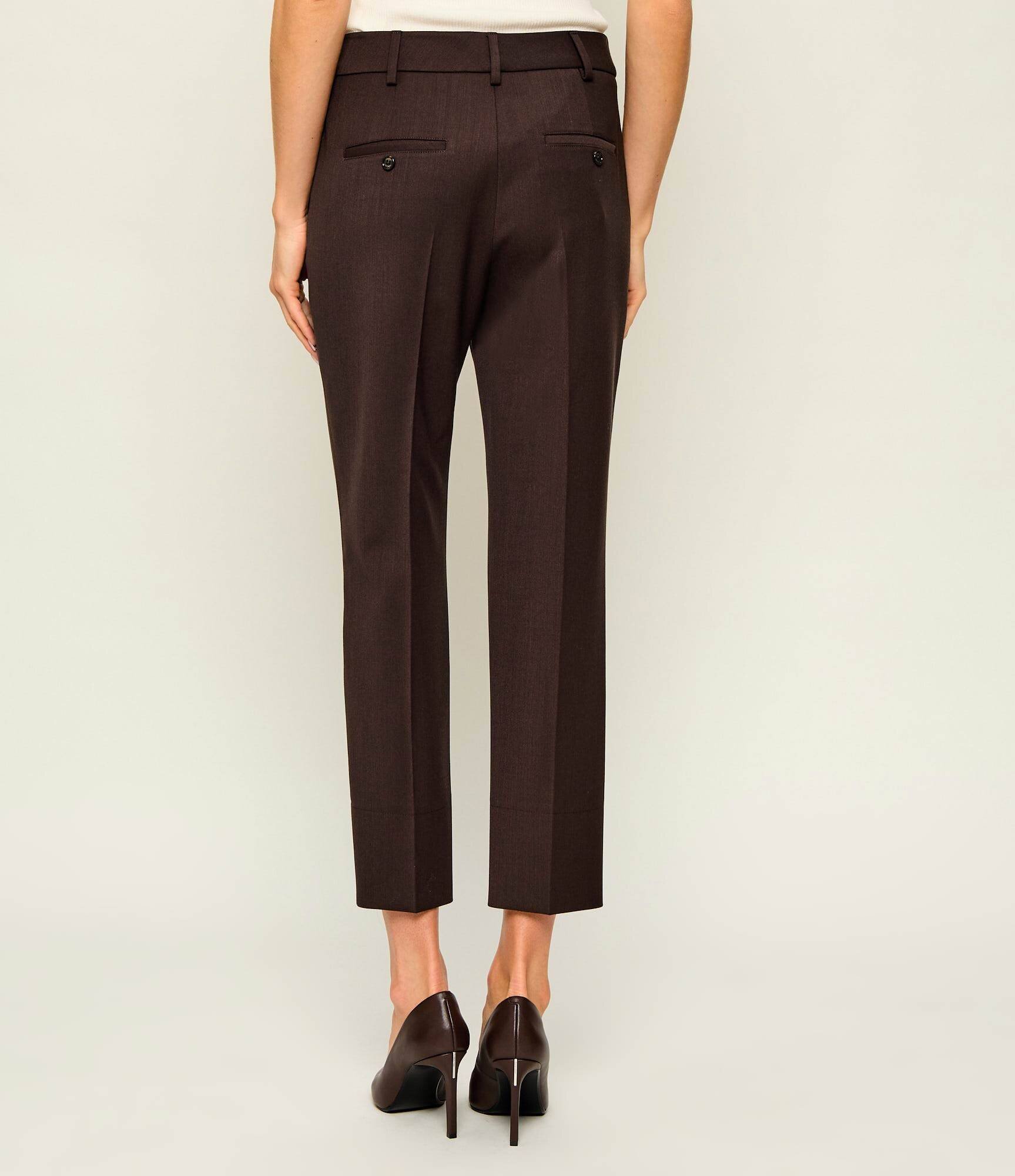 Joop! Pantaloni țigarete Panna cu adaos de lână