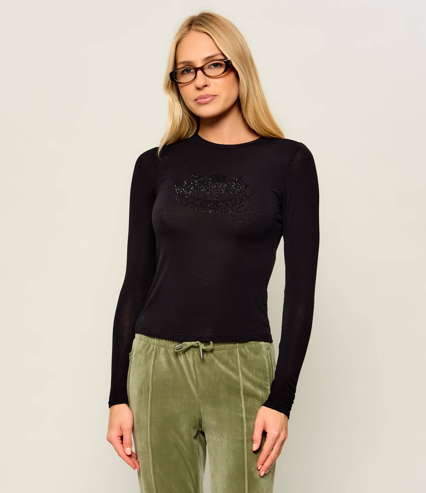 Juicy Couture Bluză Diamante Dog | Slim Fit